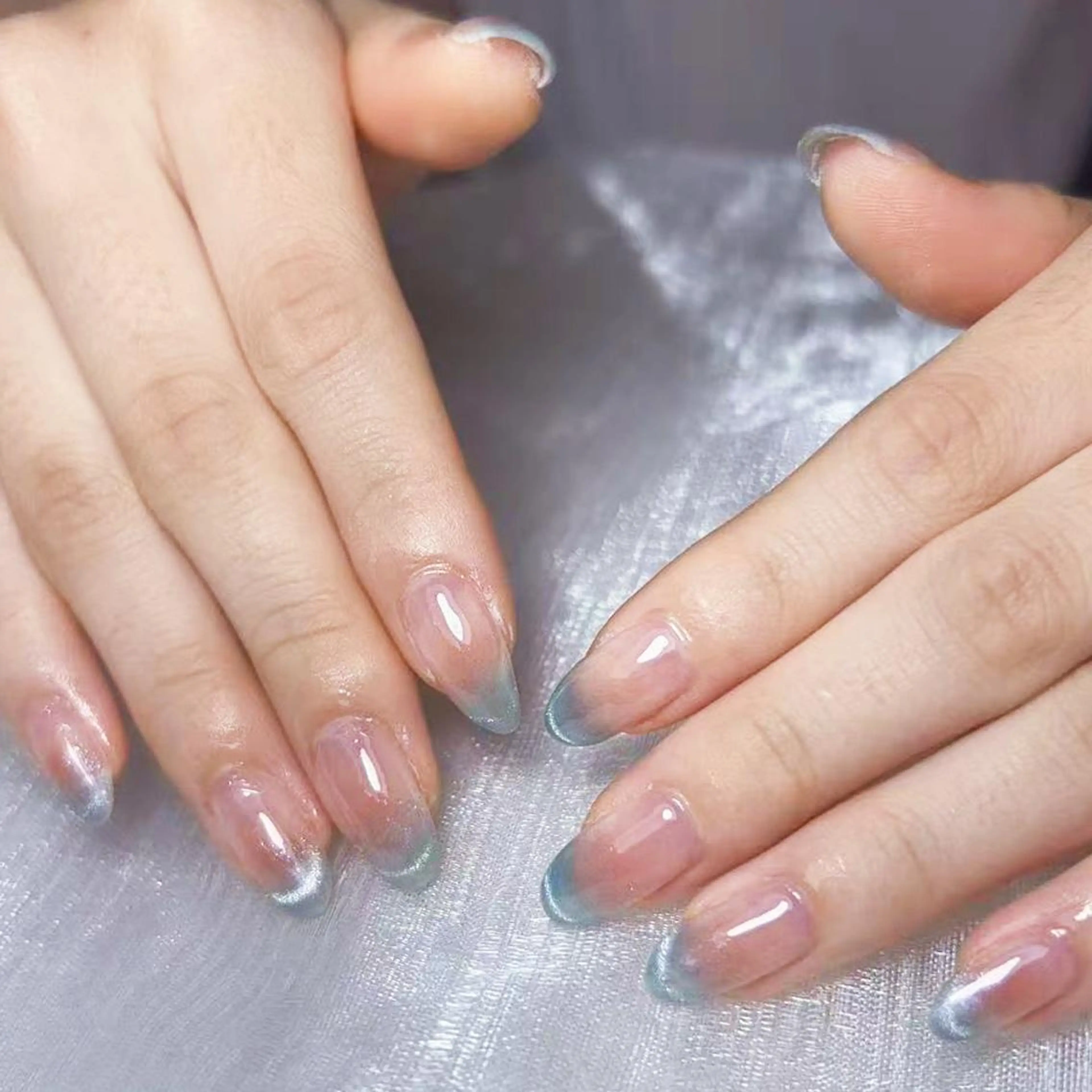 ネイル アートネイル オーロラネイル ガーリー キラキラネイル マグネットネイル DIAMOND 💅のネイルデザイン