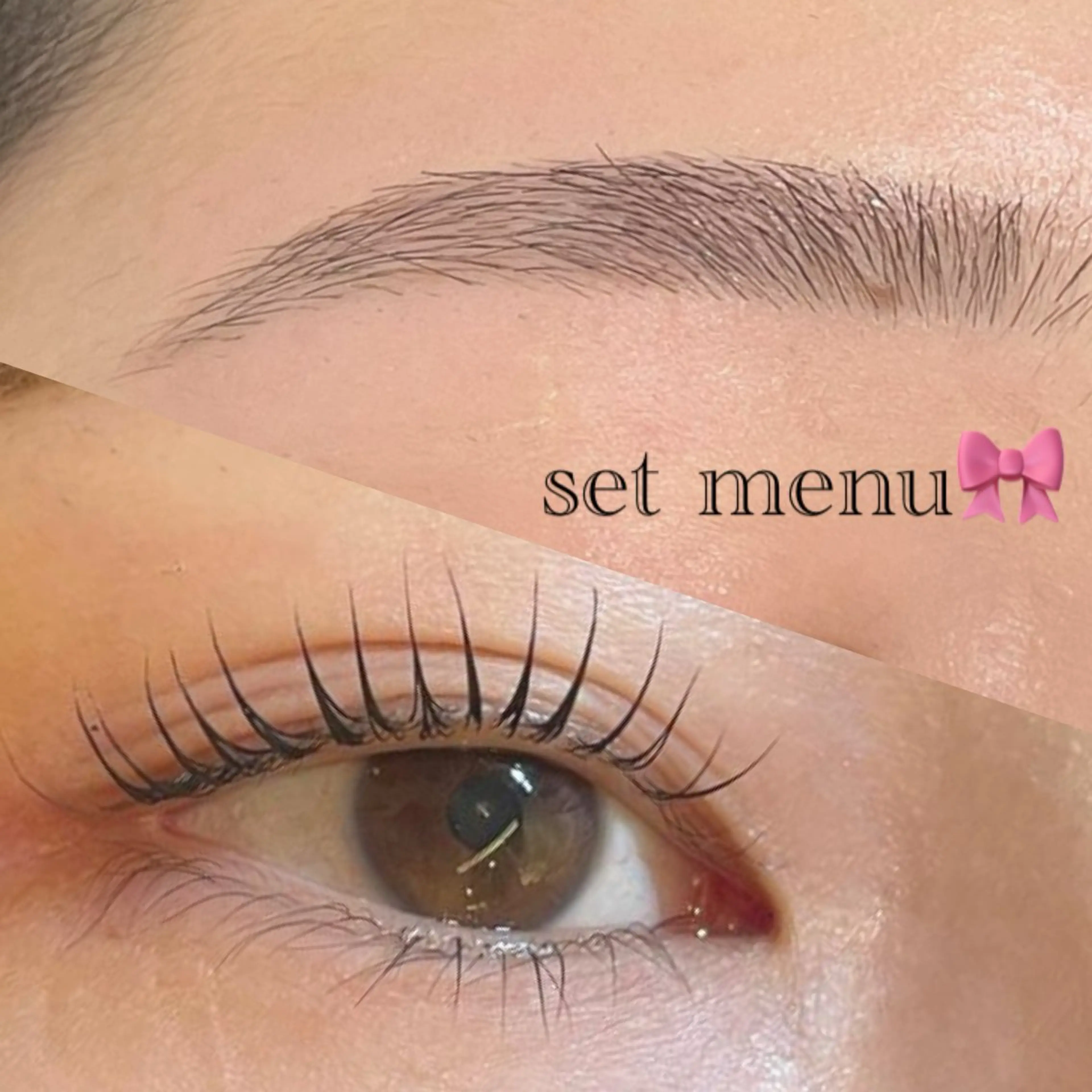 選べるラッシュリフト×アイブロウスタイリング ¥8500の写真