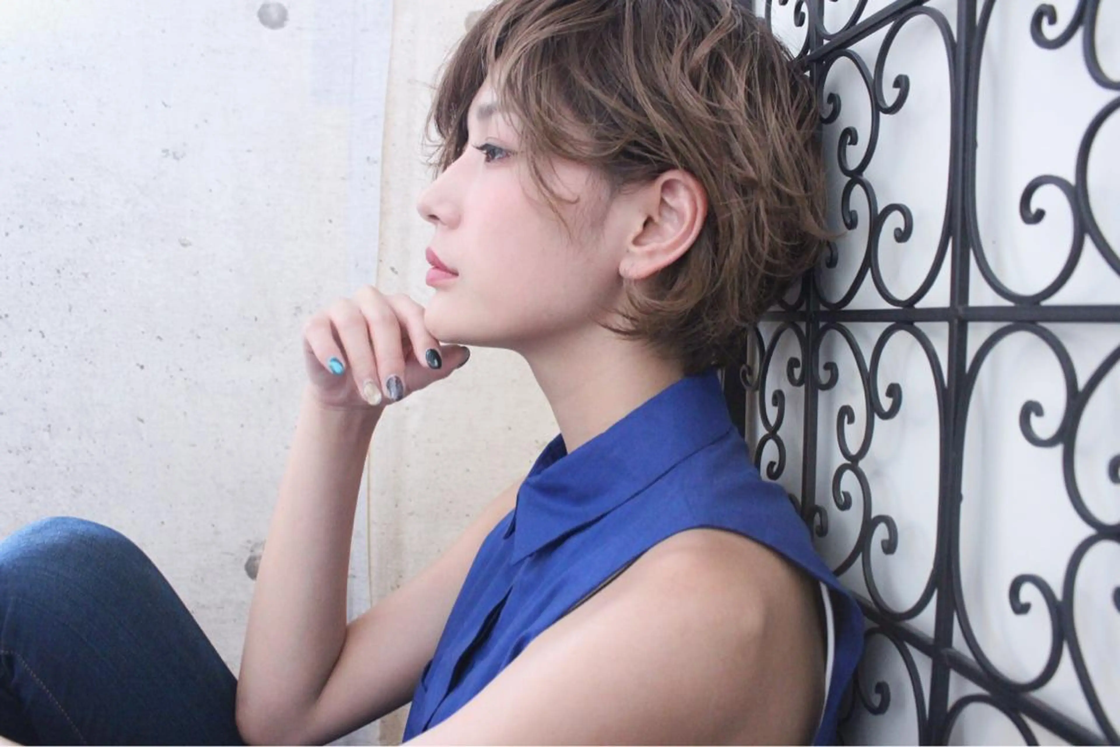 ショート カラー パーマ ooit所属・ooit 【オーイット】のヘアスタイル