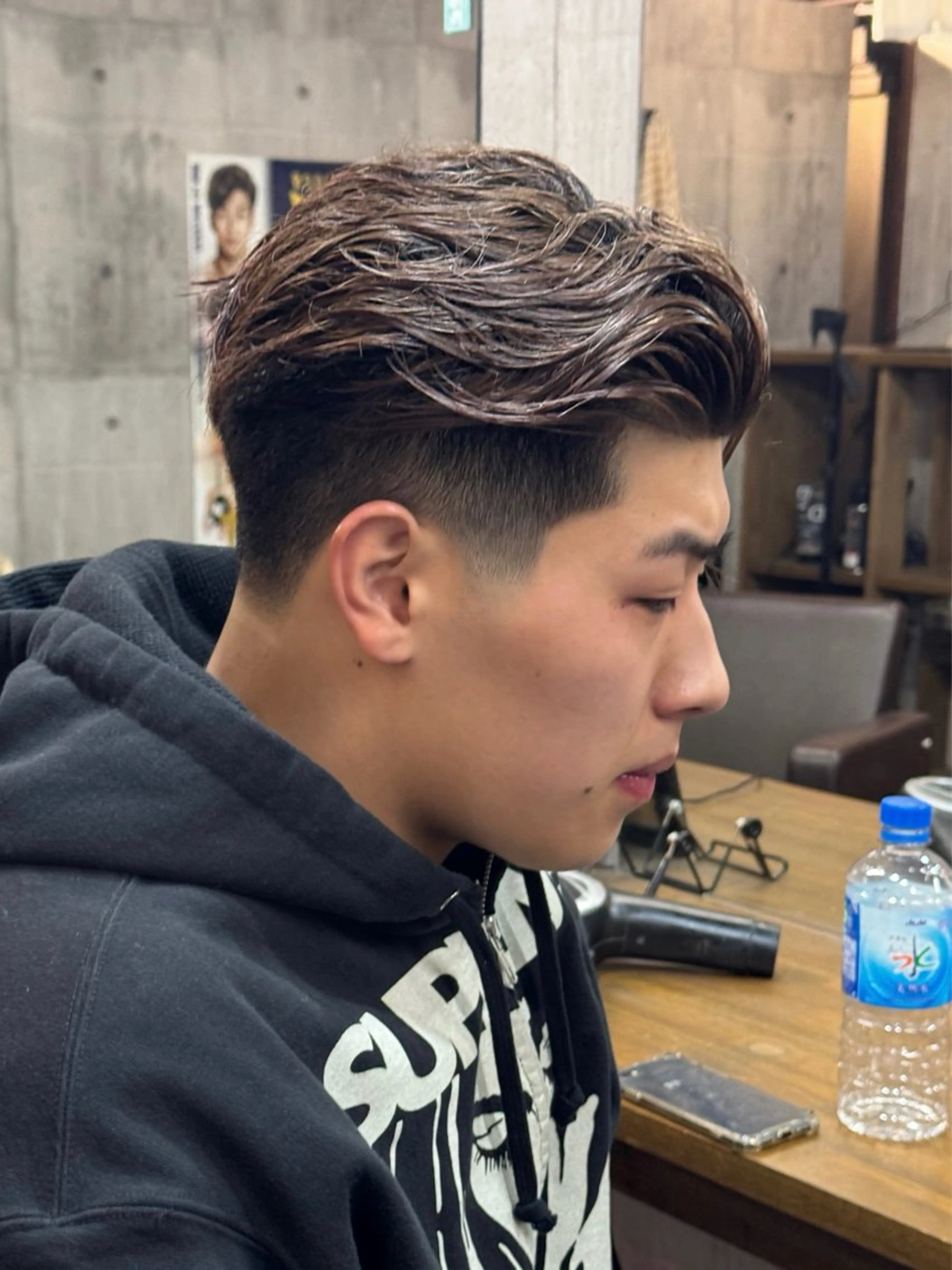 ショート パーマ メンズ 心斎橋ハイトーン特化 midori🍀のヘアスタイル