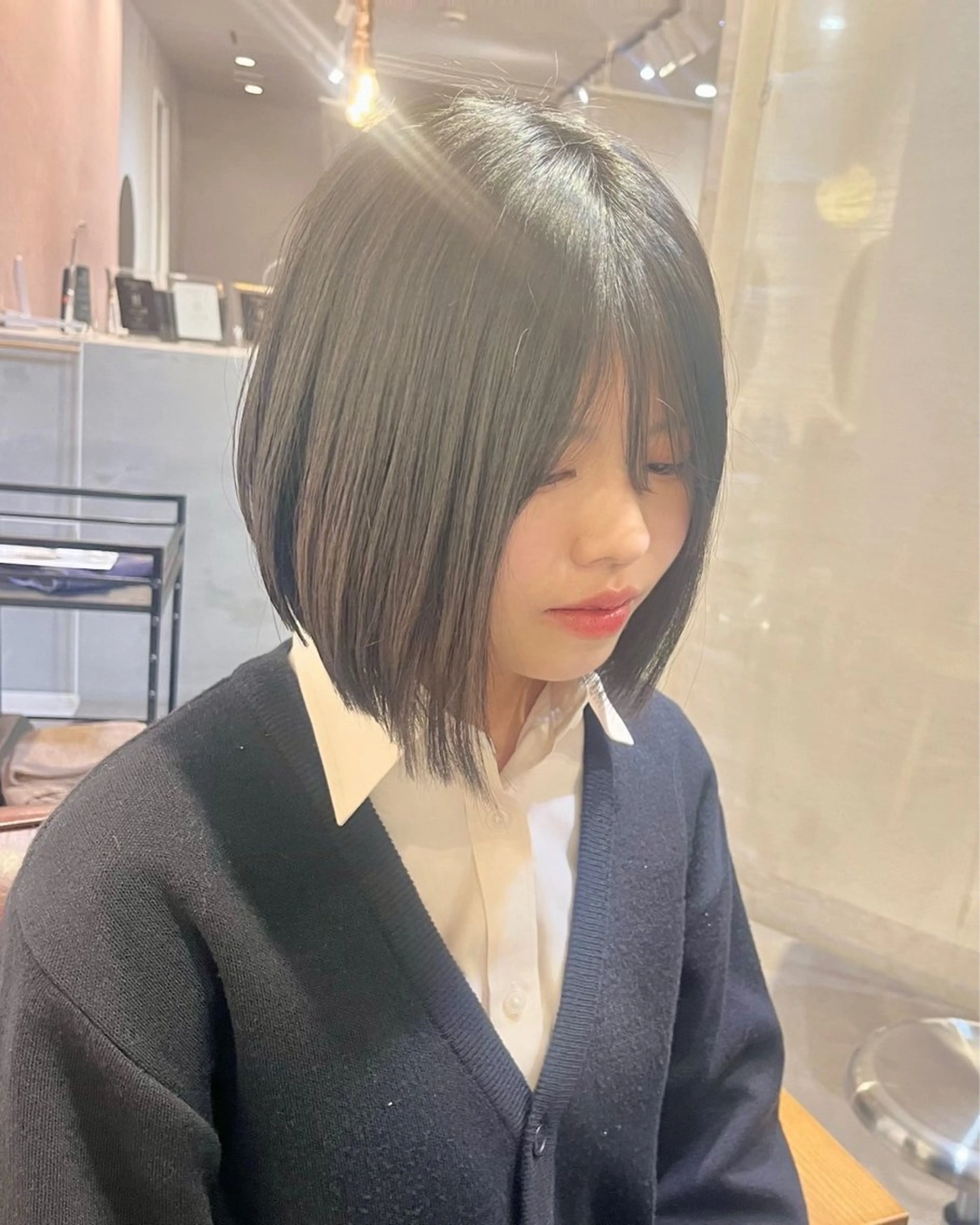 ショート 前下がりボブ ボブ 山村 野々羽のヘアスタイル