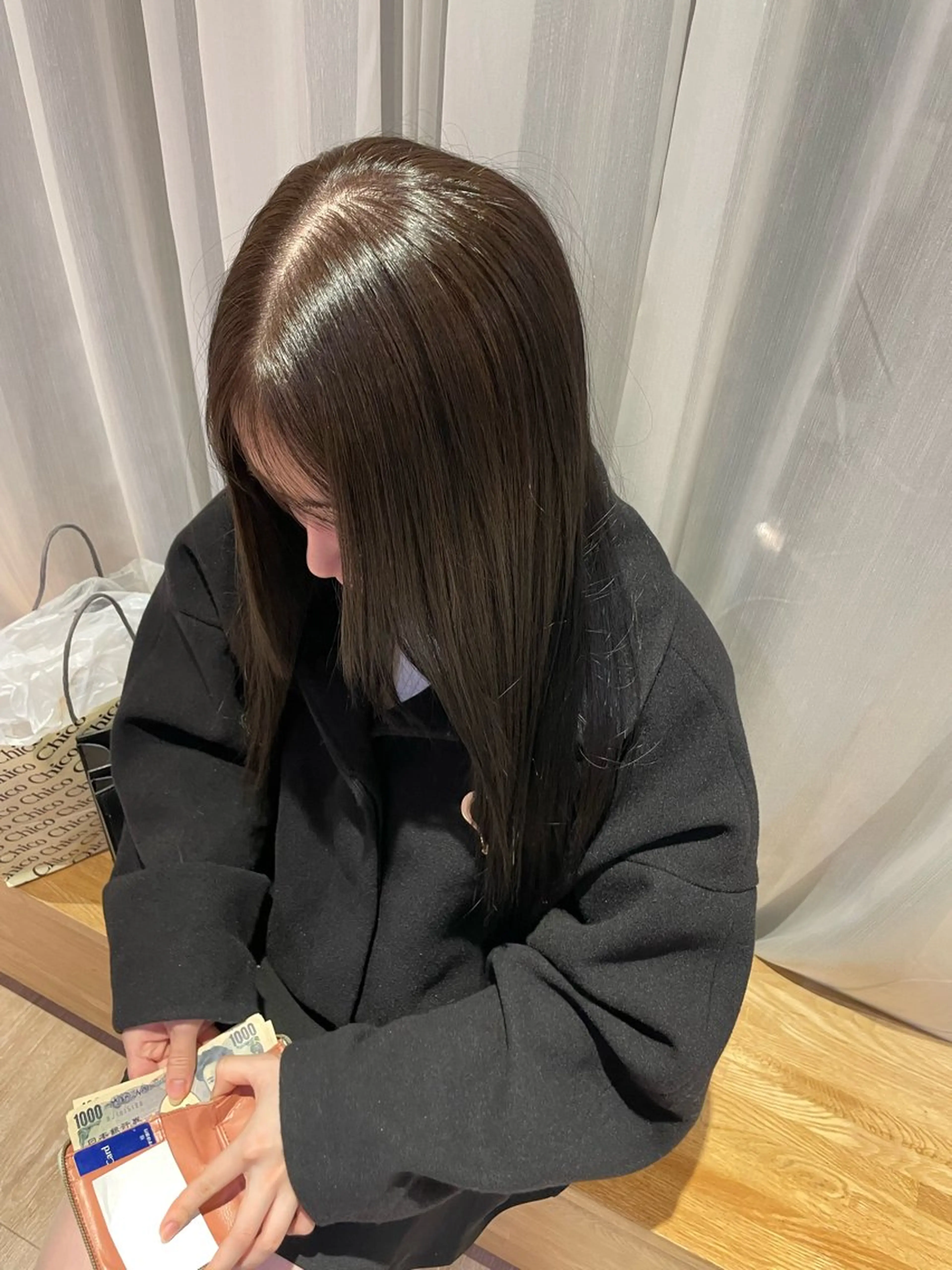 ロング カラー グレージュ オリーブグレージュ オリーブグレー say.所属・たなか こころ🎀のヘアスタイル