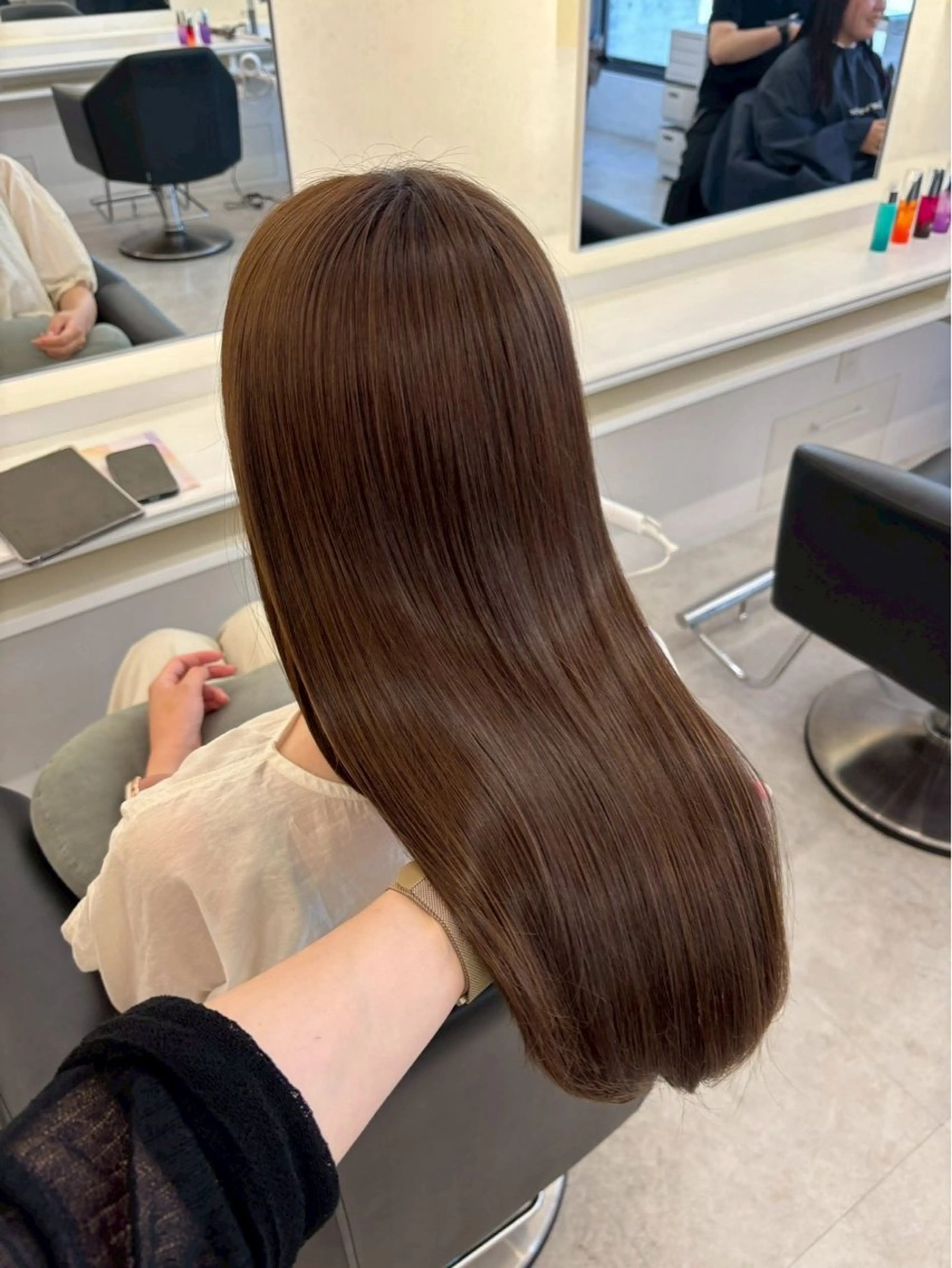 ロング カラー ParveMix 岡本えりかのヘアスタイル