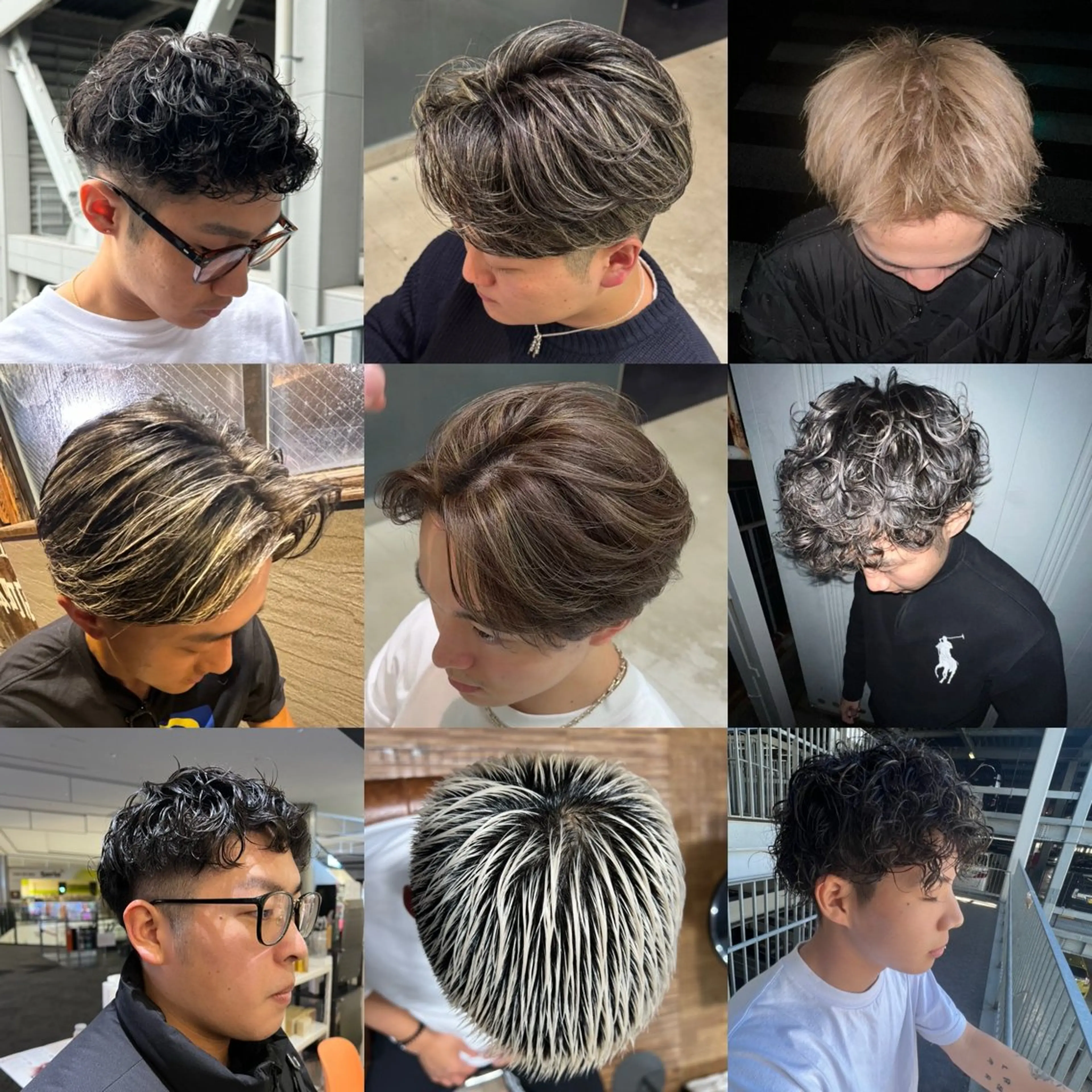 ショート カラー パーマ メンズ GO TODAY 心斎橋edel店所属・白髪ぼかし/髪質 改善/KOMORIのヘアスタイル