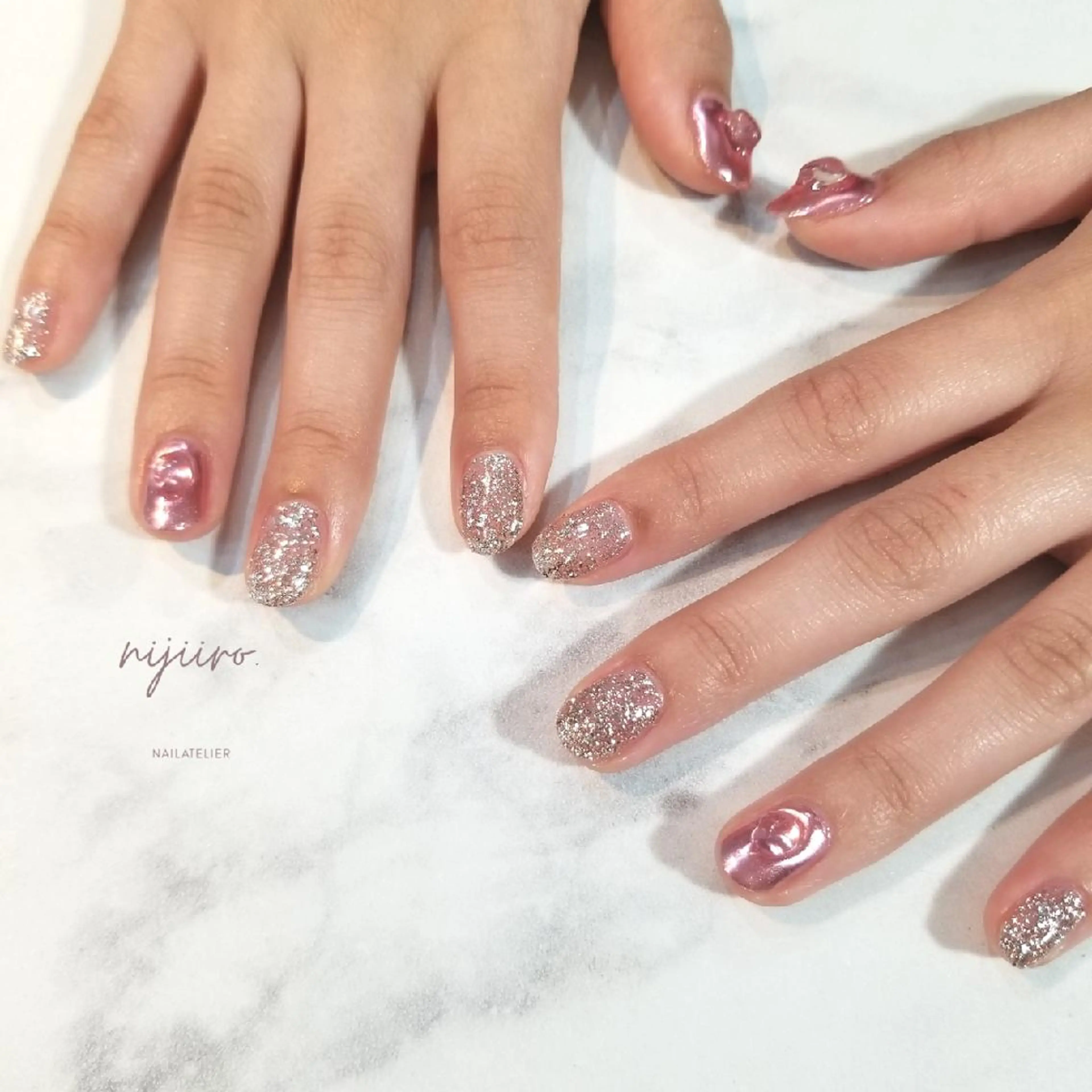 ネイル ハンドネイル nailatelier nijiiro.所属・nijiiro🌈 サトウのネイルデザイン