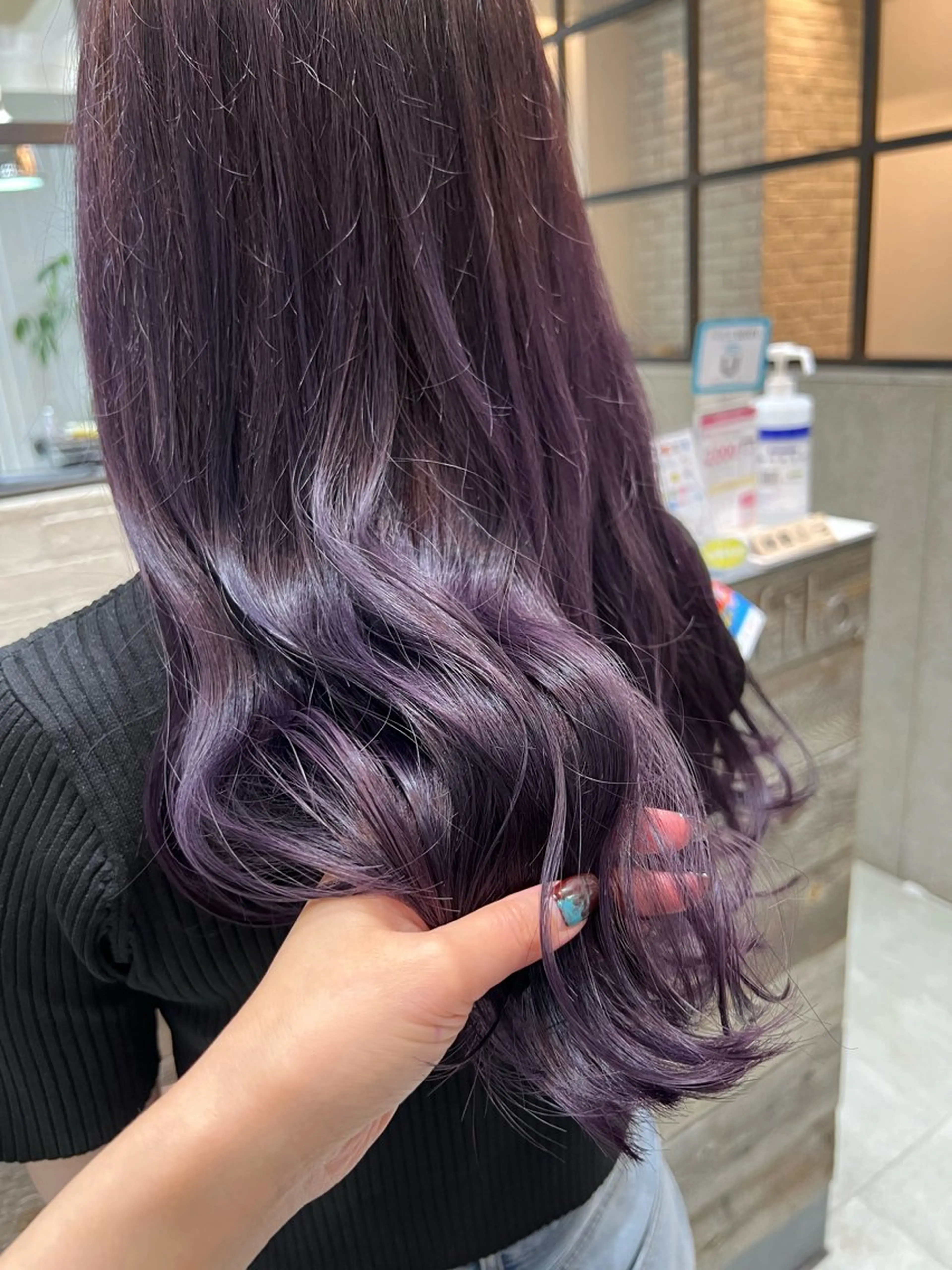 ロング カラー ラベンダーカラー カット ヘアカラー トリートメント 🌿ニュアンス/髪質 改善🌿Fukudaのヘアスタイル