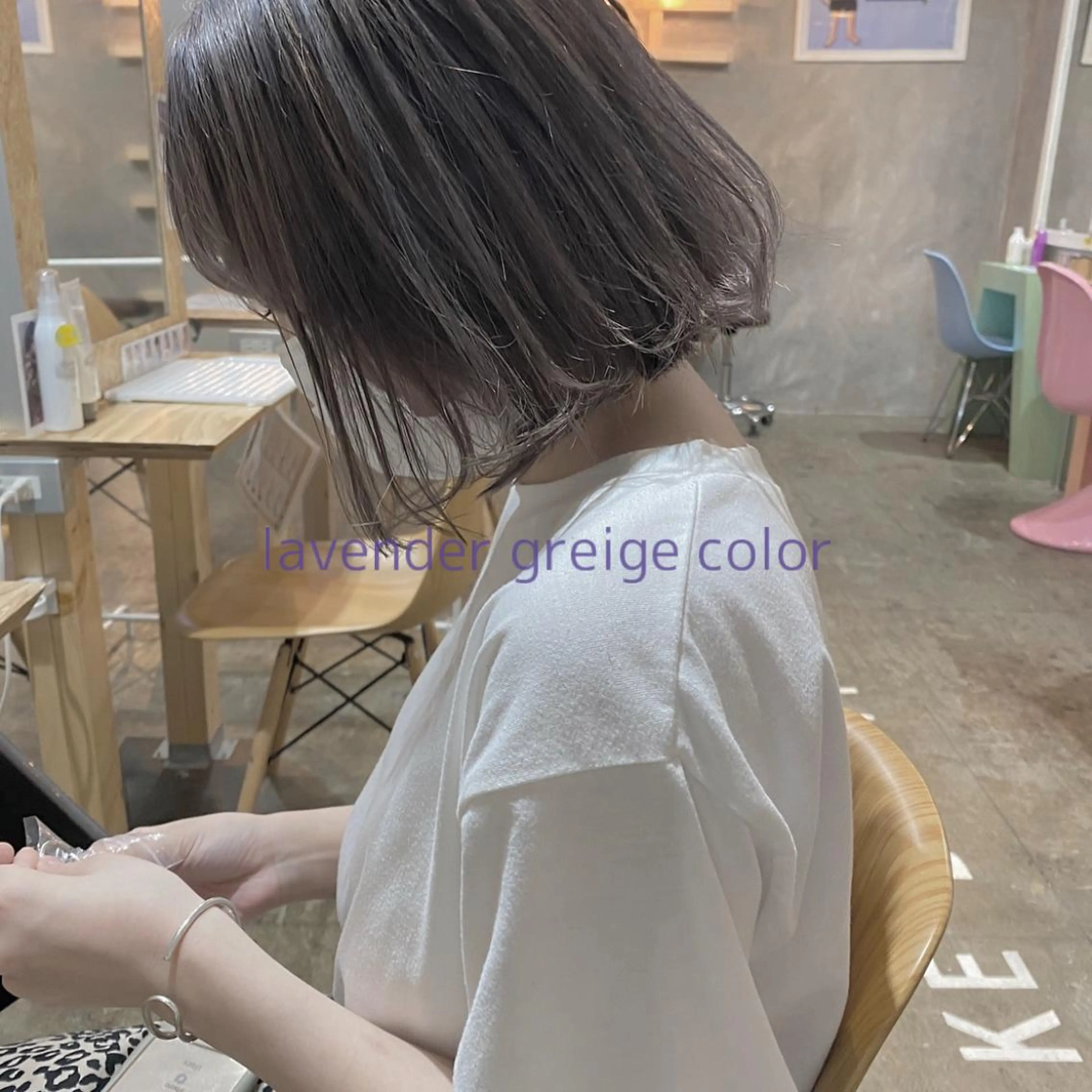 ミディアム カラー CLUTCH天王寺 西藤遥河のヘアスタイル