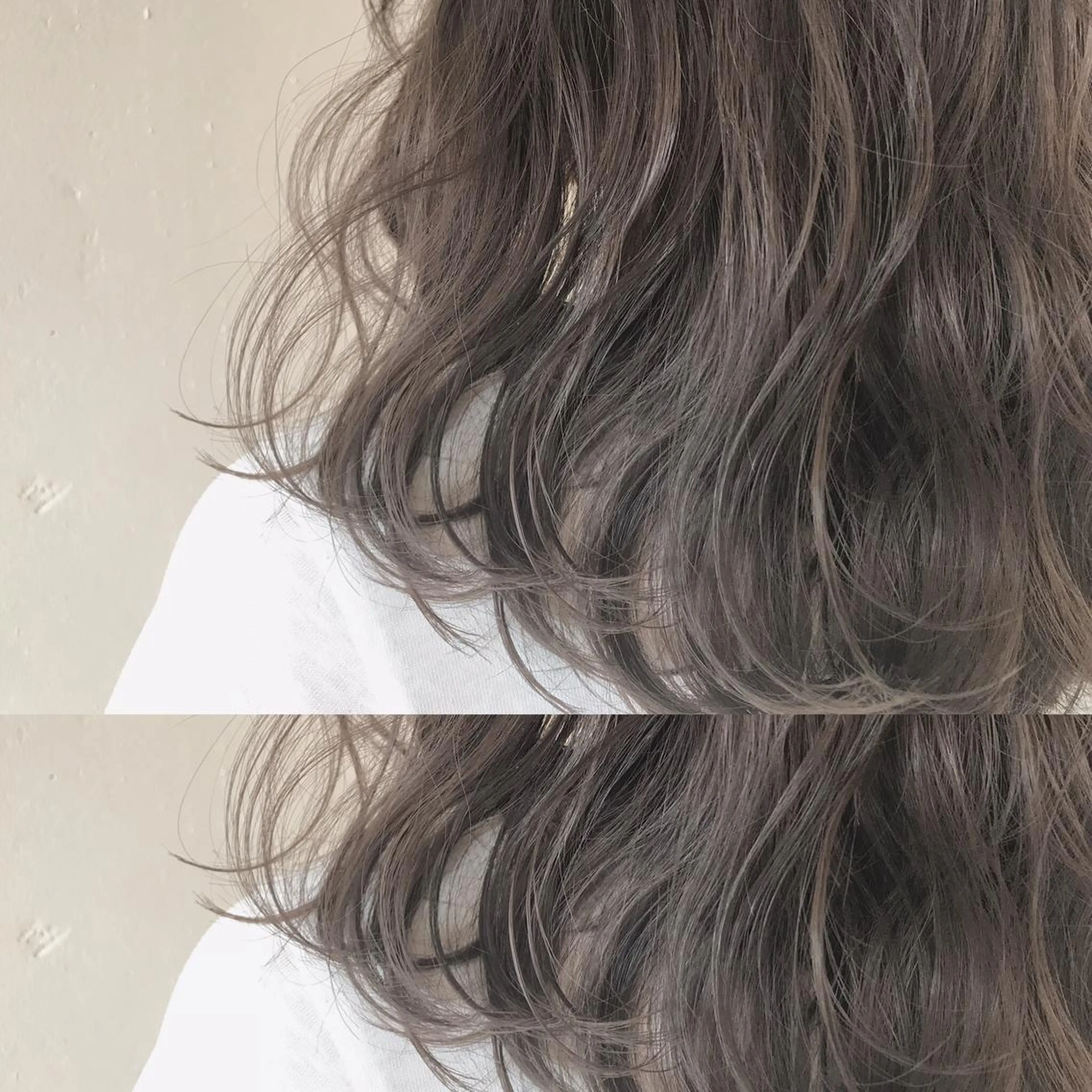 ミディアム カラー アッシュ ベージュカラー カット ヘアカラー トリートメント 💈LuTa💈_ 公式_NewOpenのヘアスタイル