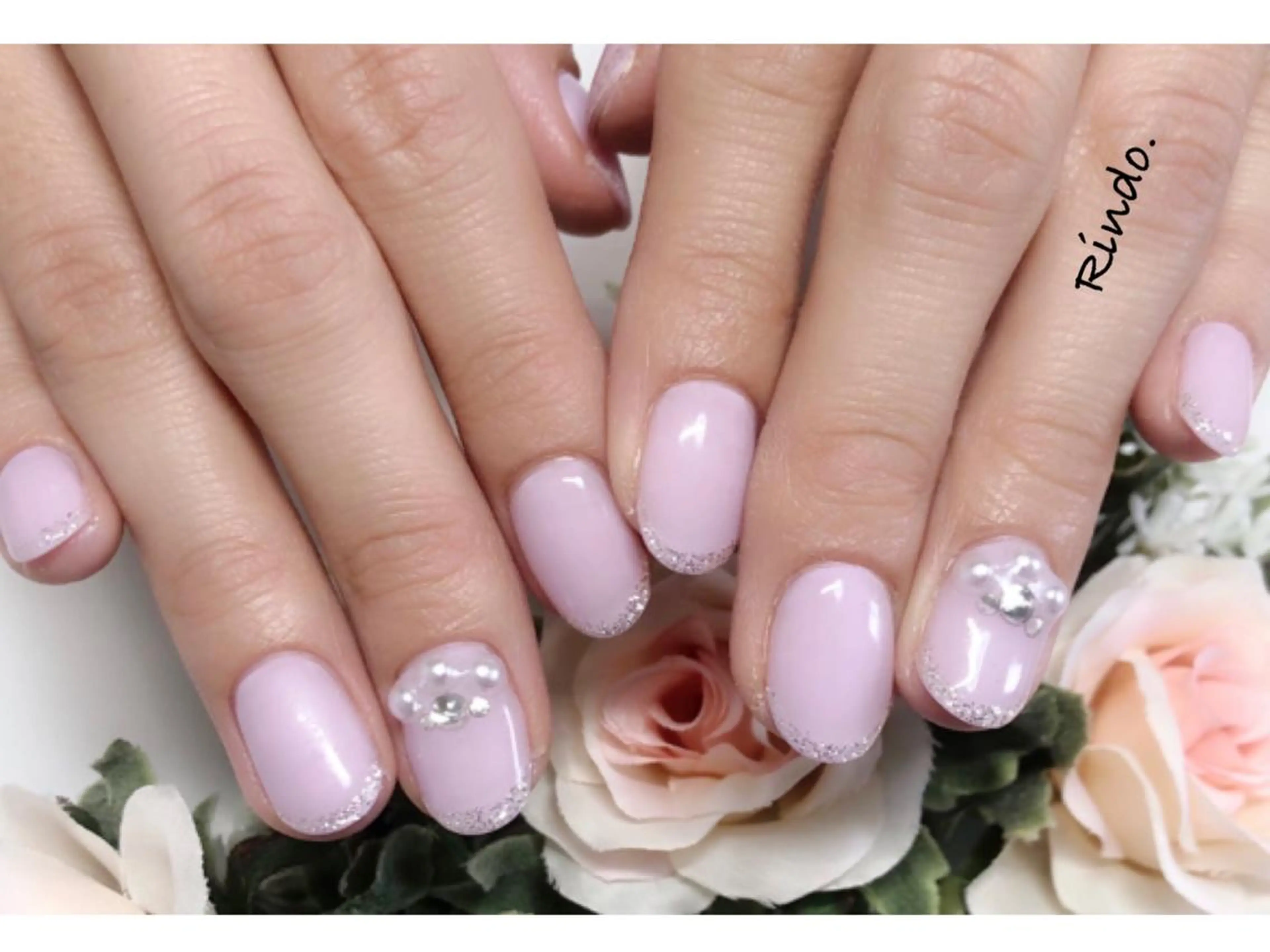 ネイル キラキラネイル シンプルネイル ハンドネイル Rindo.ネイル ♡耳つぼジュエリーのその他イメージ