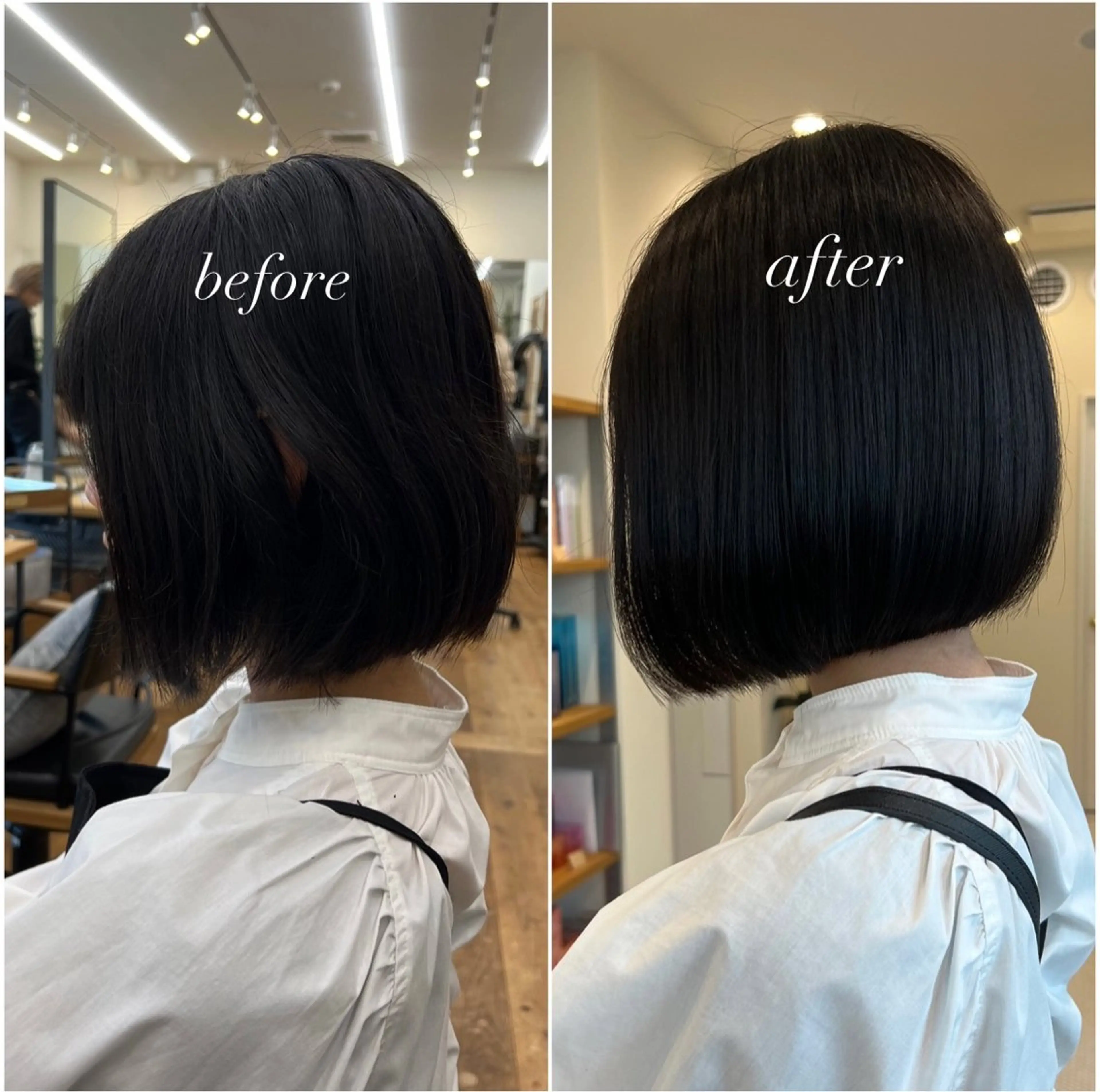 ミディアム 縮毛矯正 🐋湊 ゆうき /ショートカット🫧のヘアスタイル