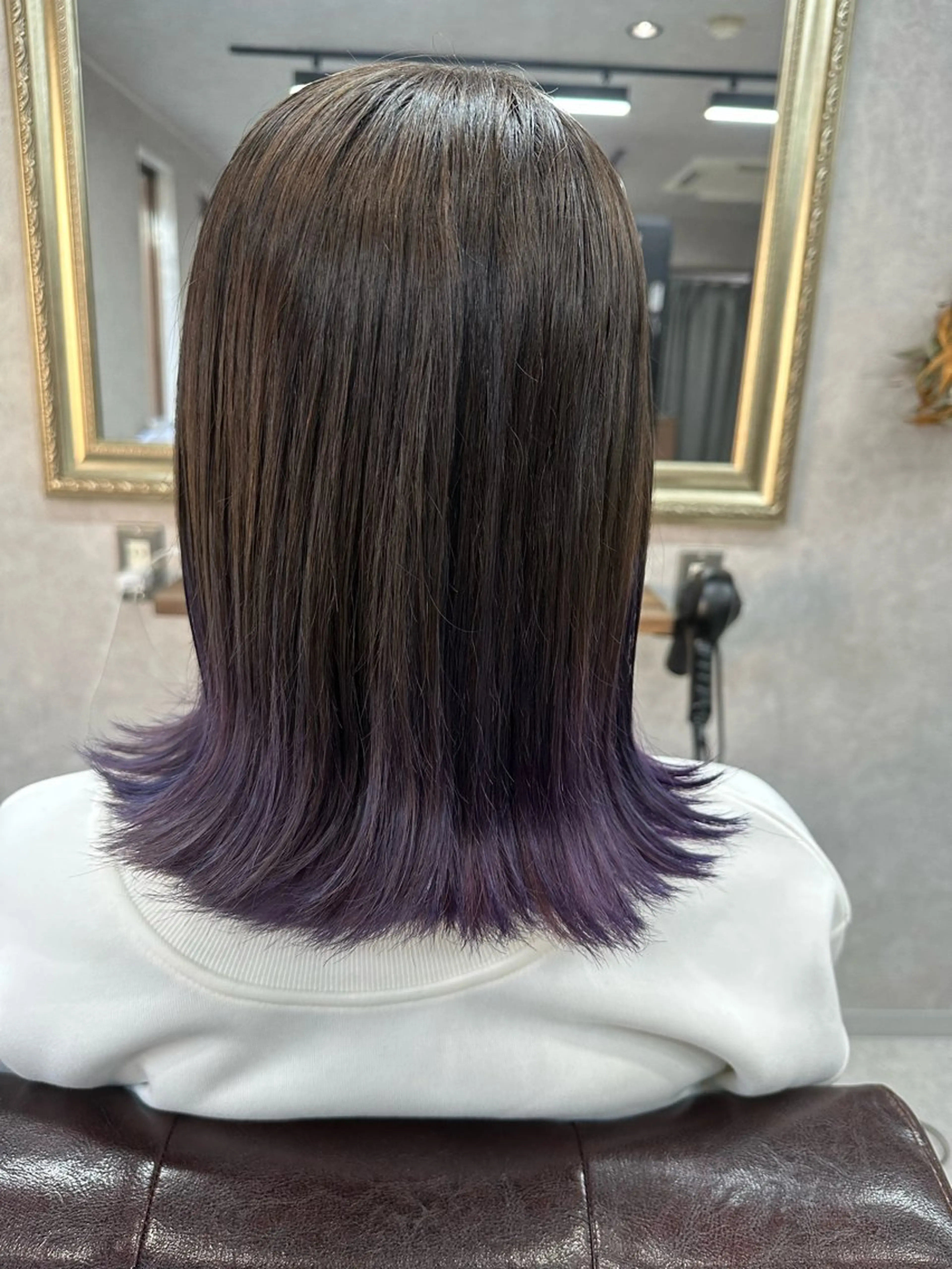 ミディアム カラー カット ヘアカラー トリートメント Lien 深井店のヘアスタイル