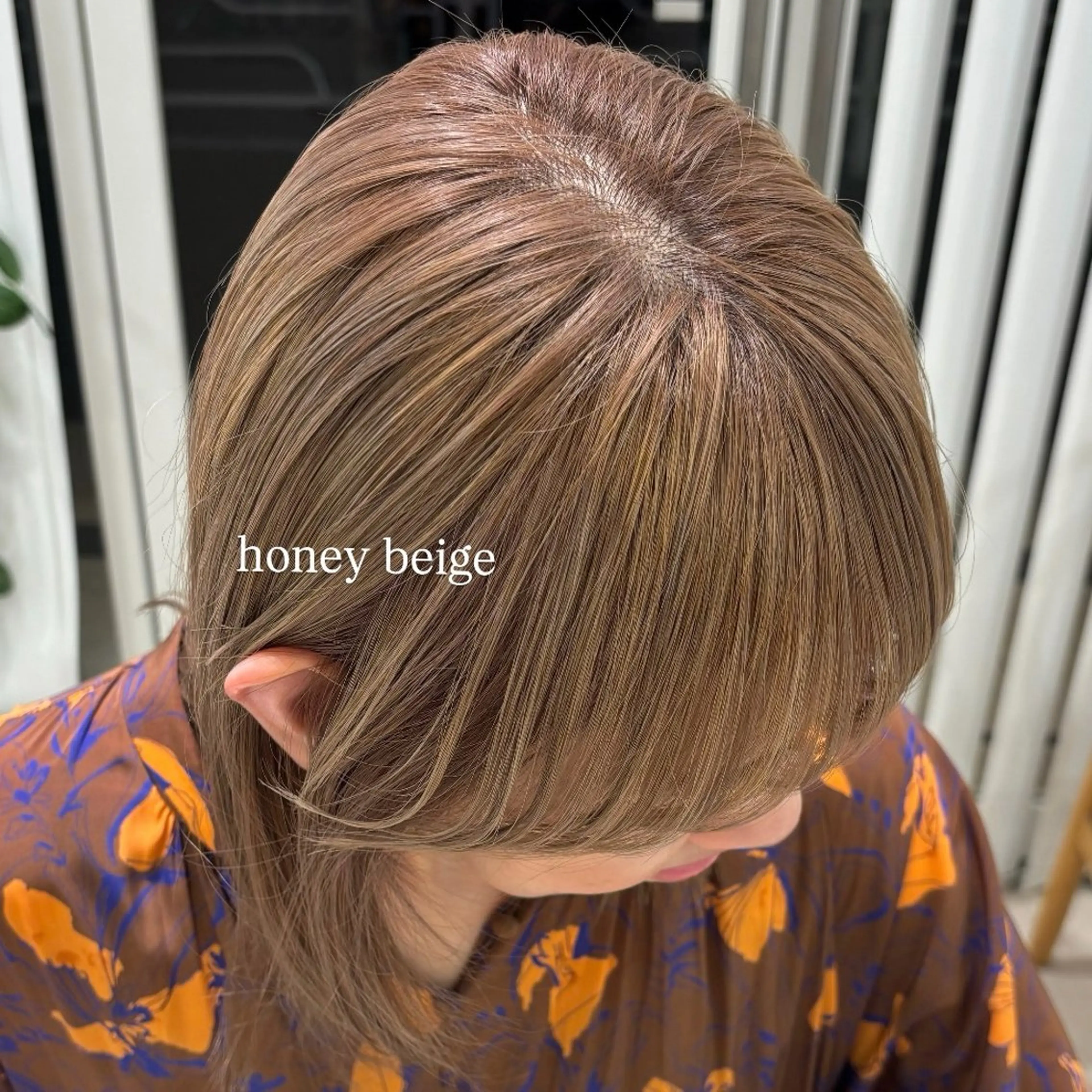 ミディアム カラー 🎀Wカラー/ピンク /ベージュ🎀ゆらのヘアスタイル