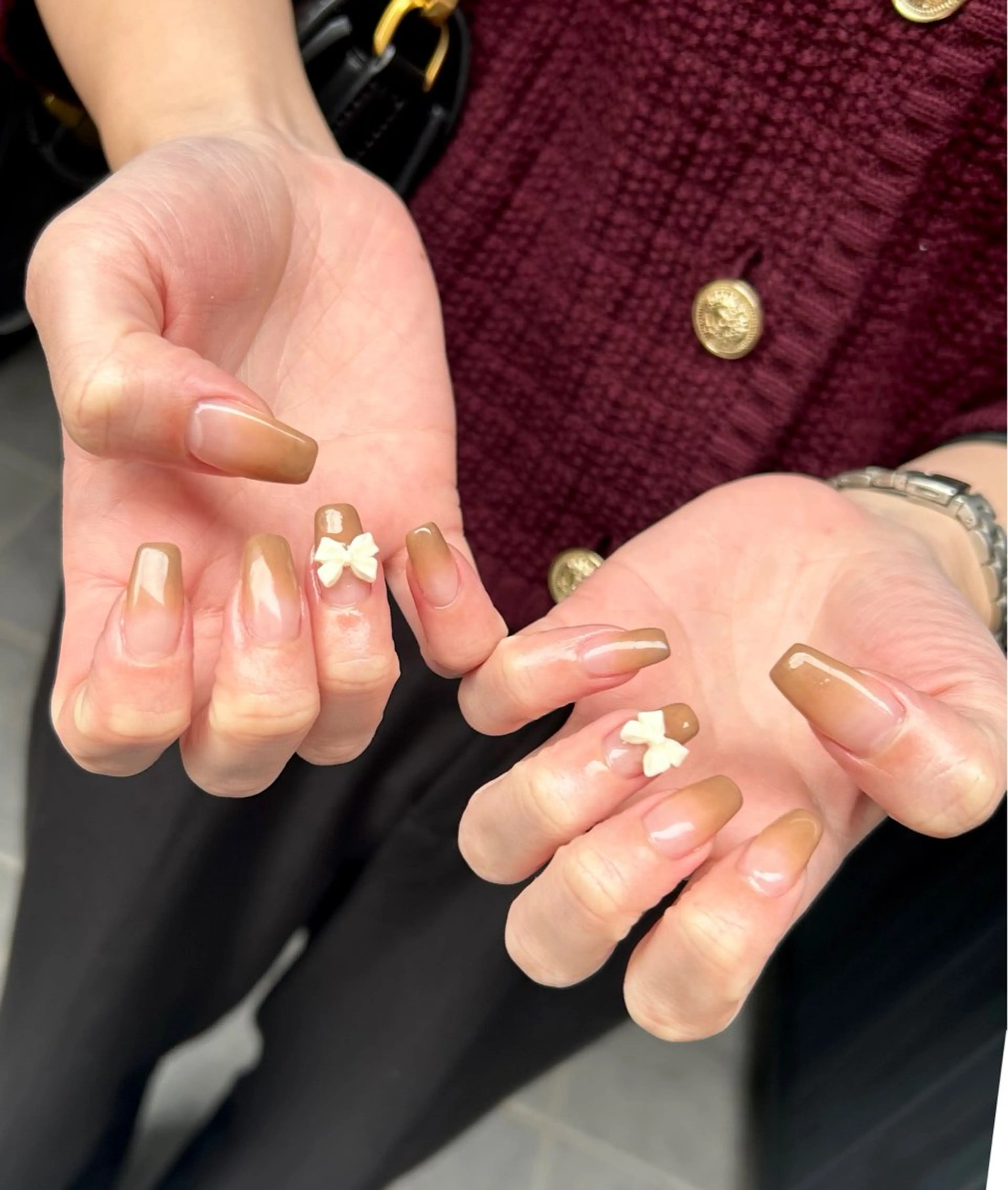 ネイル ブラウン nailworks mのネイルデザイン