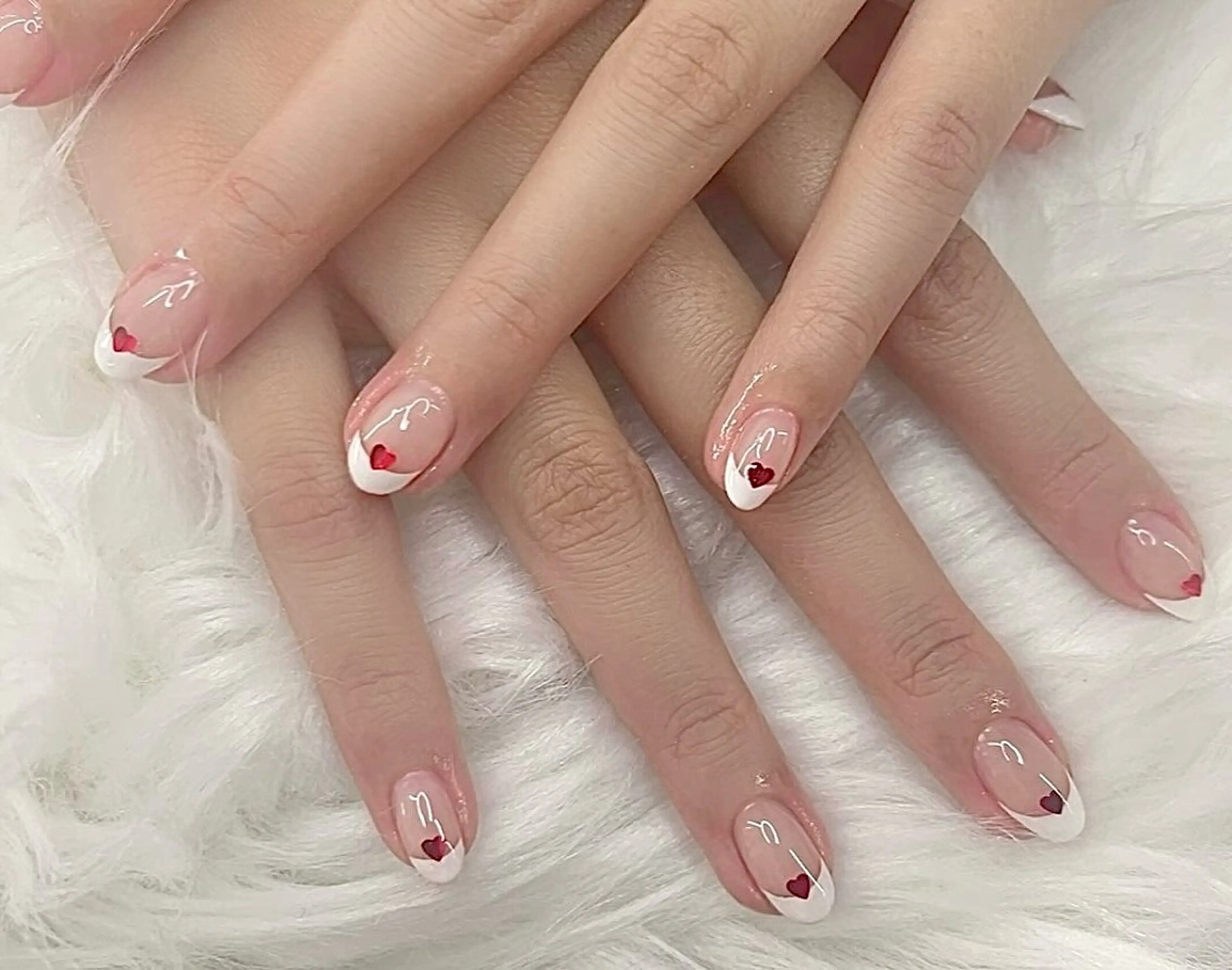 自爪💅フレンチ💅の写真