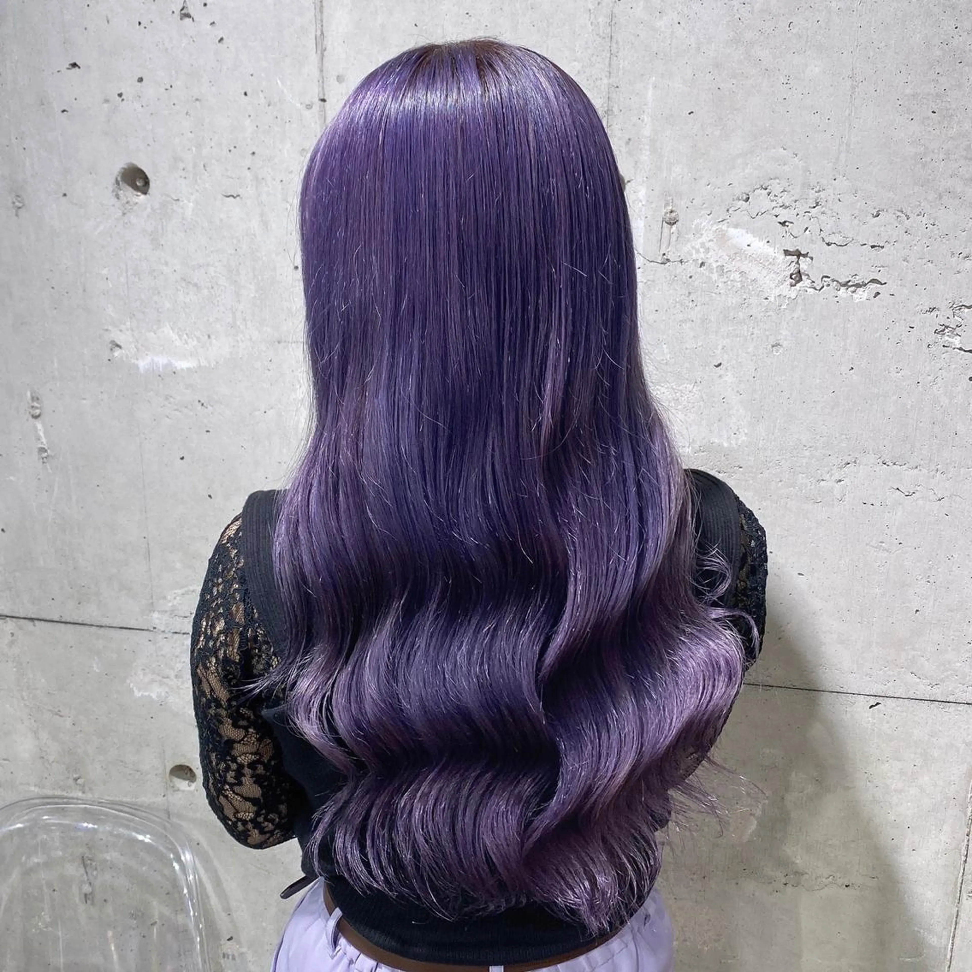 ロング カラー パーマ ヘアアレンジ メンズ キッズ ネイル マツエク・マツパ ラベンダーカラー BerryEyes所属・🦋haginoya miho🦋のマツエク・マツパデザイン