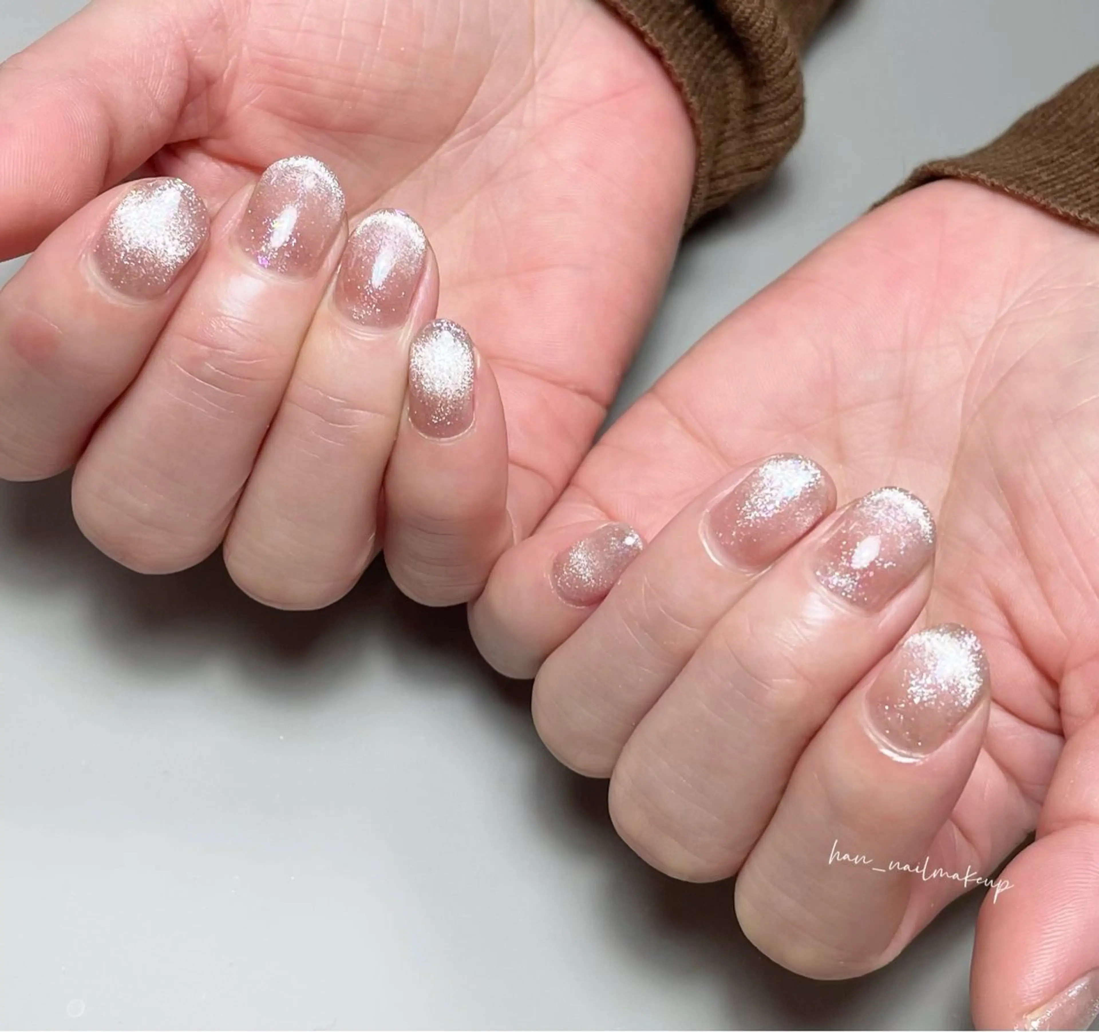 ネイル シンプルネイル ハンドネイル Han Nail 【y&m】のネイルデザイン