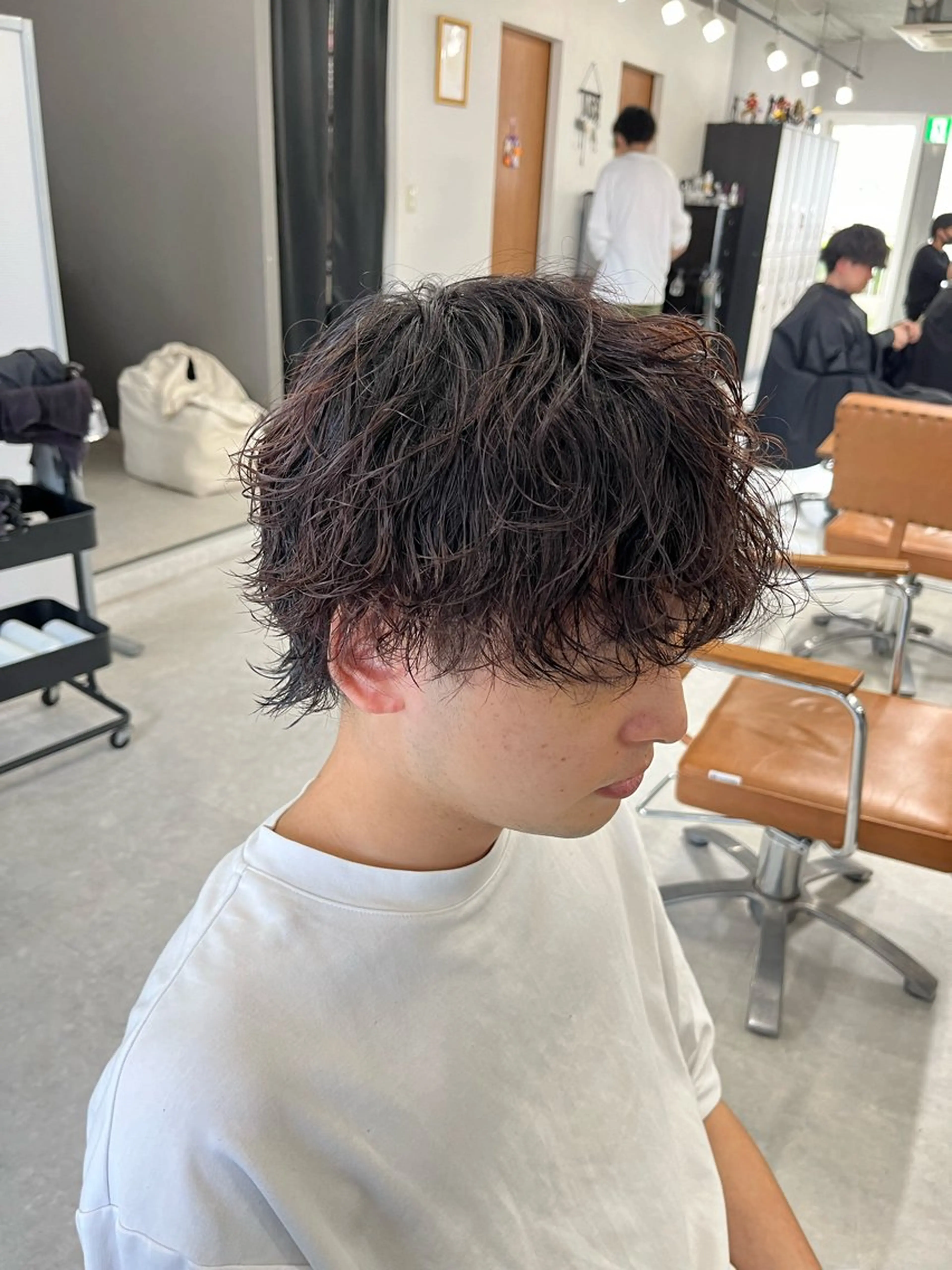 ショート パーマ メンズ カット ヘアカラー パーマ トリートメント エクステ ヘッドスパ メンズ特化/パーマ /フェード/洋輔のヘアスタイル