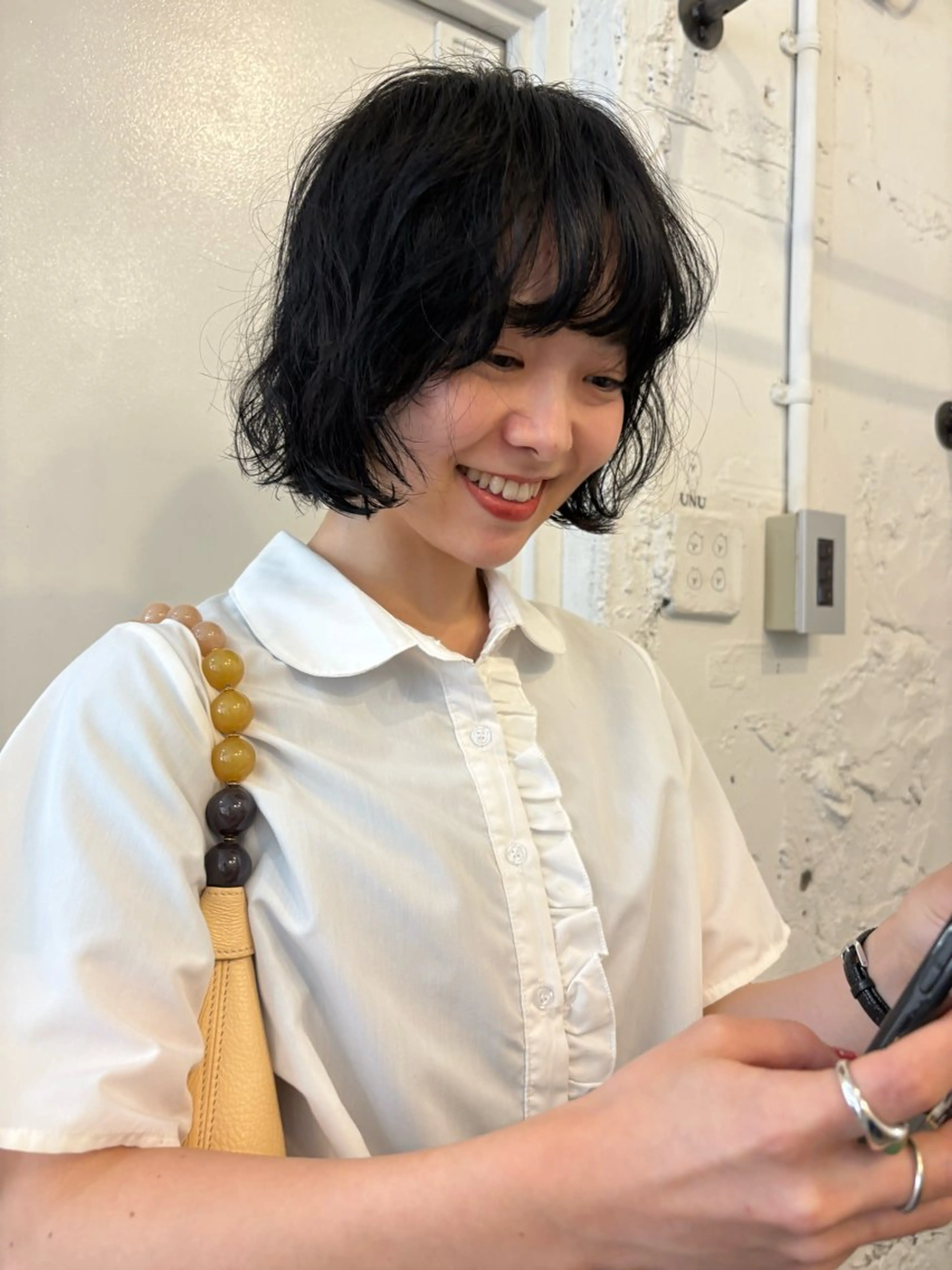 ショート カット ヘアカラー パーマ ✴︎UNU ✴︎モエカのヘアスタイル