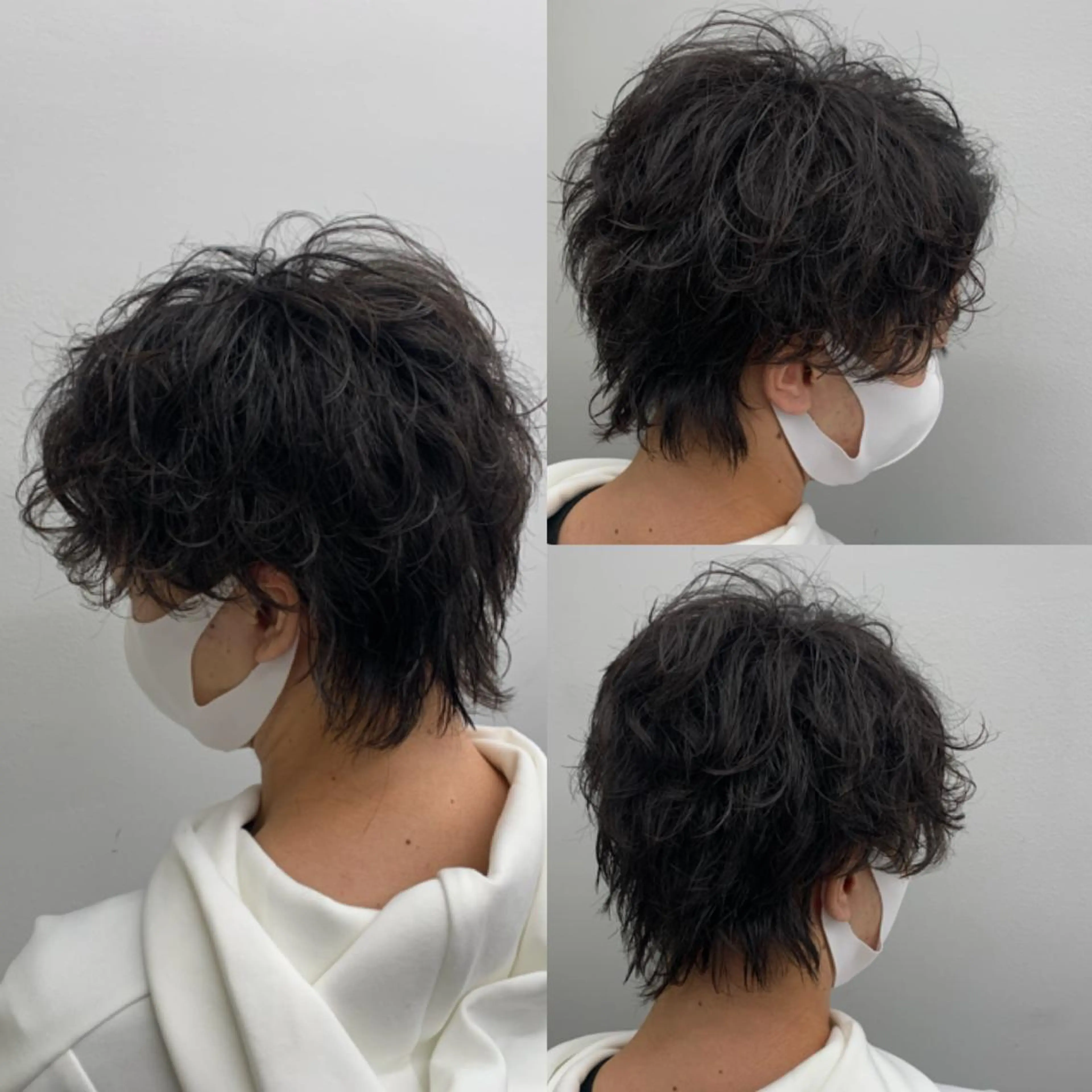 ミディアム メンズ ミディアムパーマ マッシュウルフ マッシュ メンズパーマ メンズツイストパーマ hair&make NOISM -eha-所属・メンズ特化美容師/ 新井　洸太のヘアスタイル