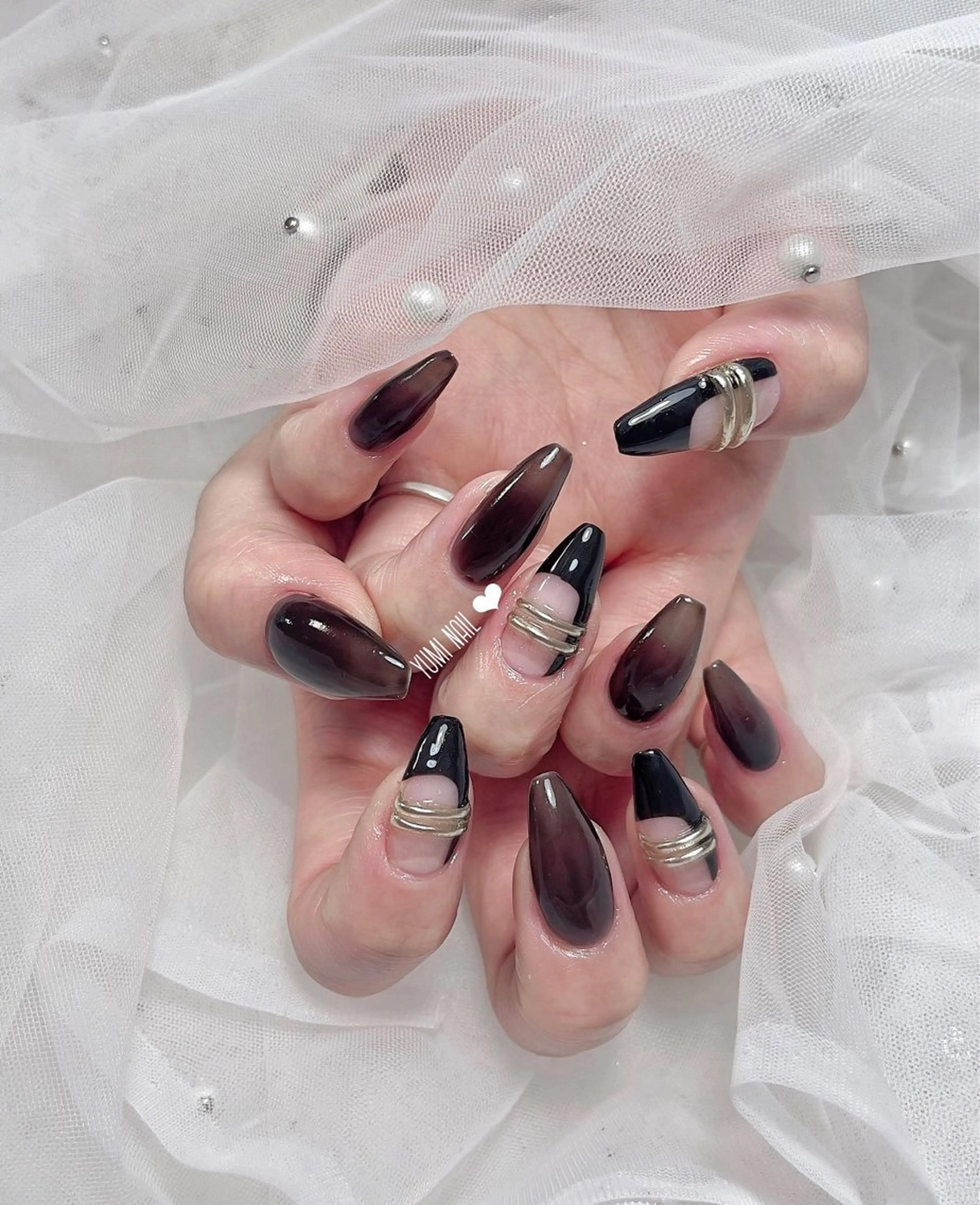 ネイル 𝐲𝐮𝐦𝐢🎀 長さ出しデザイン専門のネイルデザイン