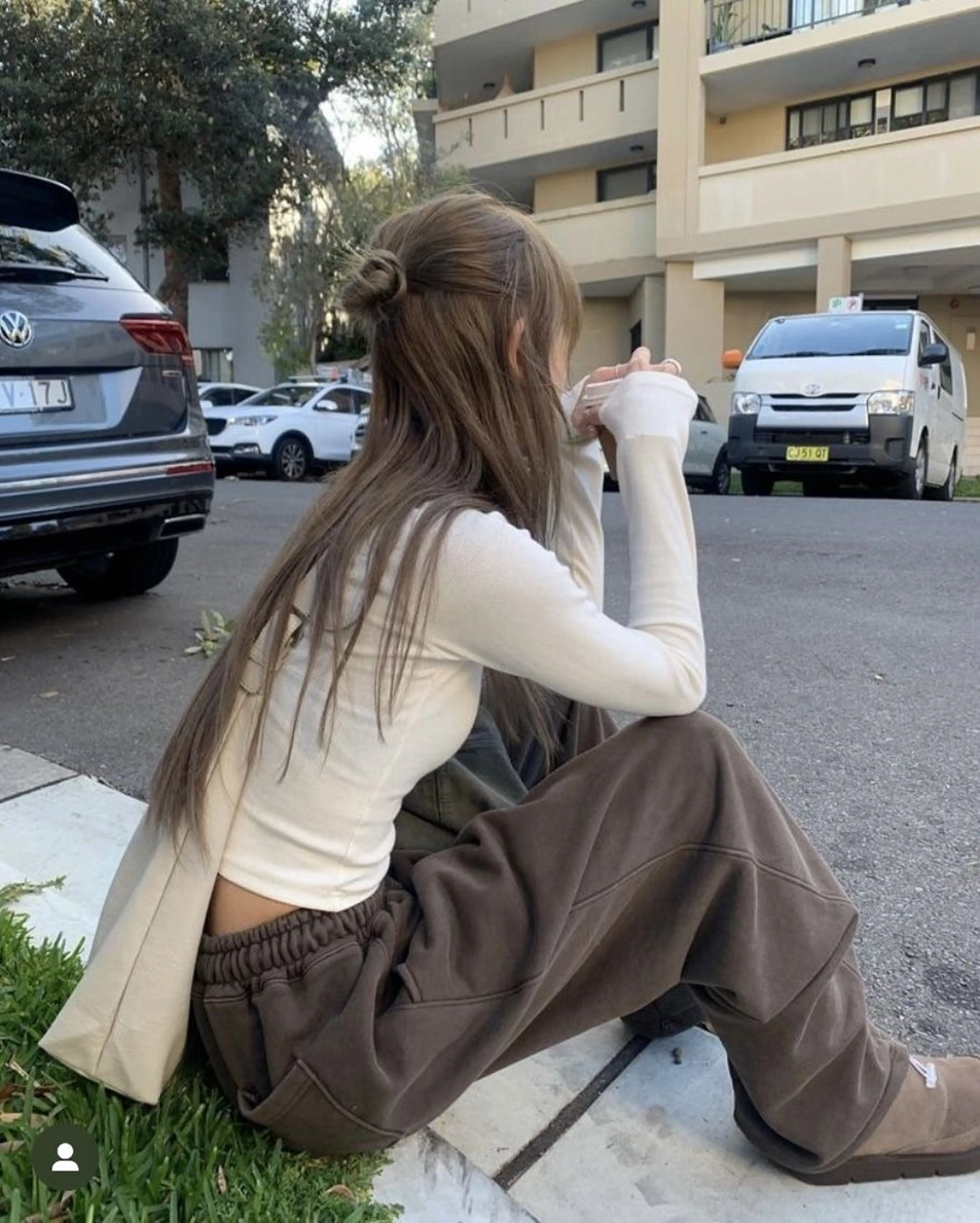 カラー グレージュ 韓国アンニュイ/ アミのヘアスタイル