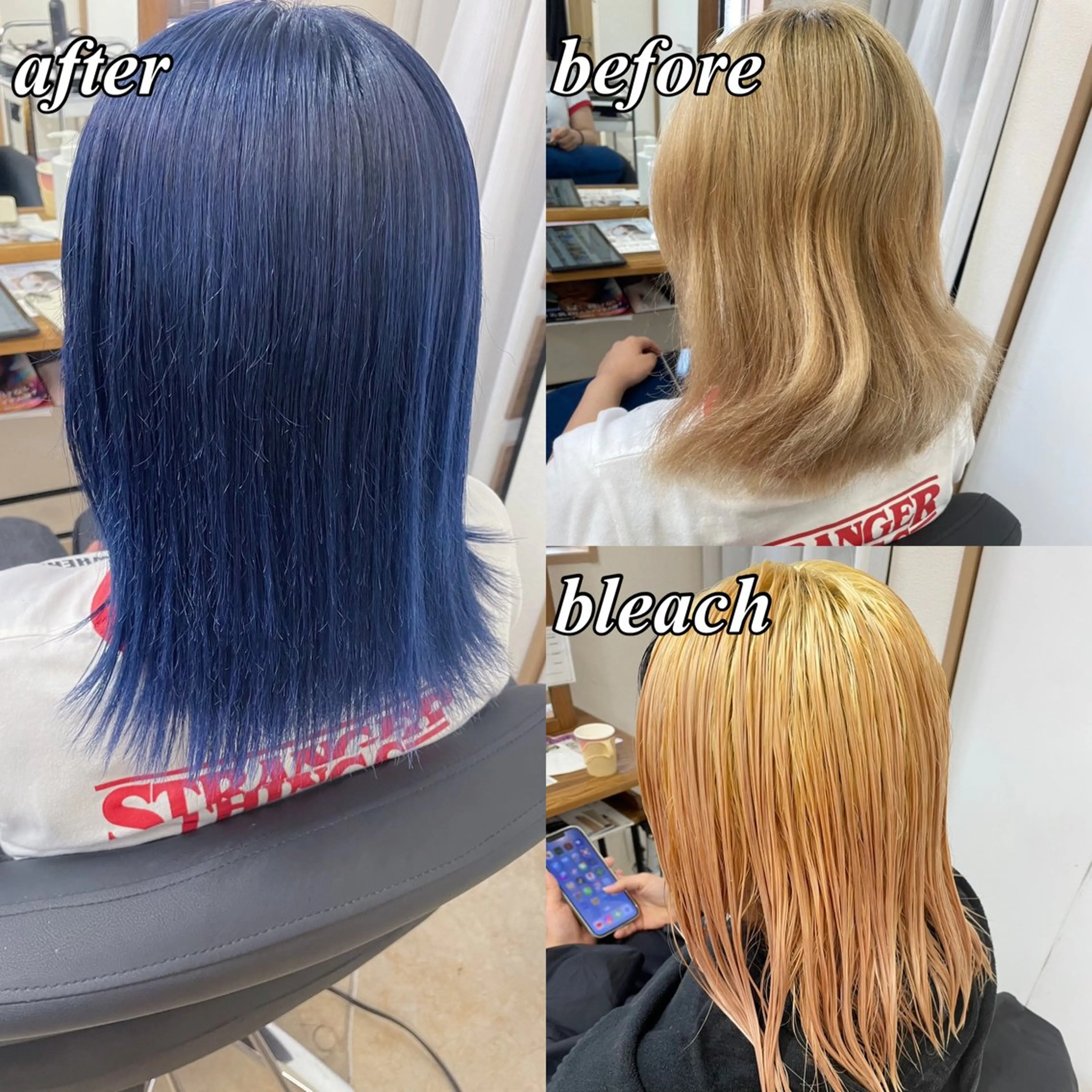 ミディアム カラー ケアブリーチ /髪質 改善/古橋圭史郎のヘアスタイル