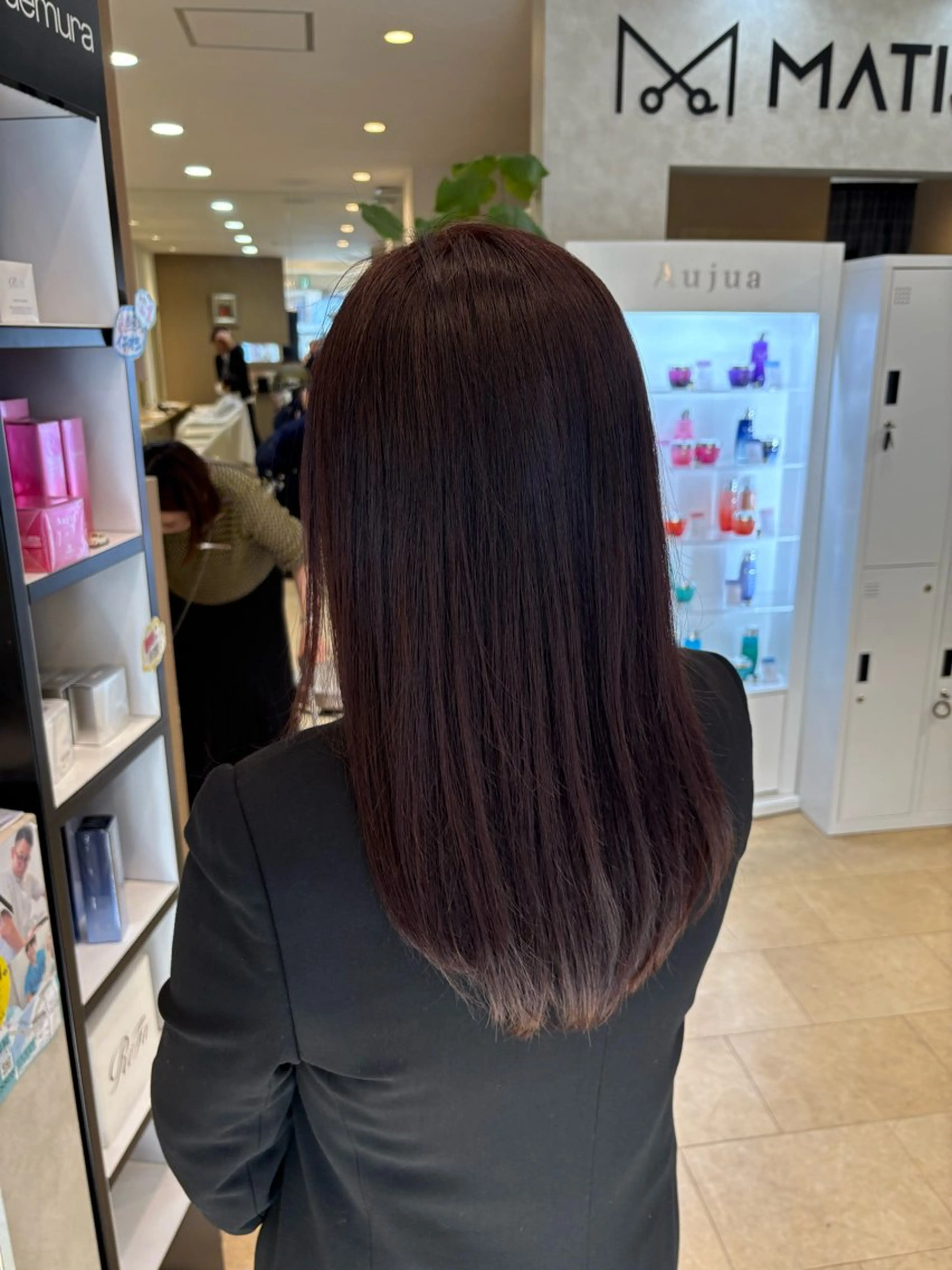 セミロング ヘアカラー あいり 福岡美容師のヘアスタイル