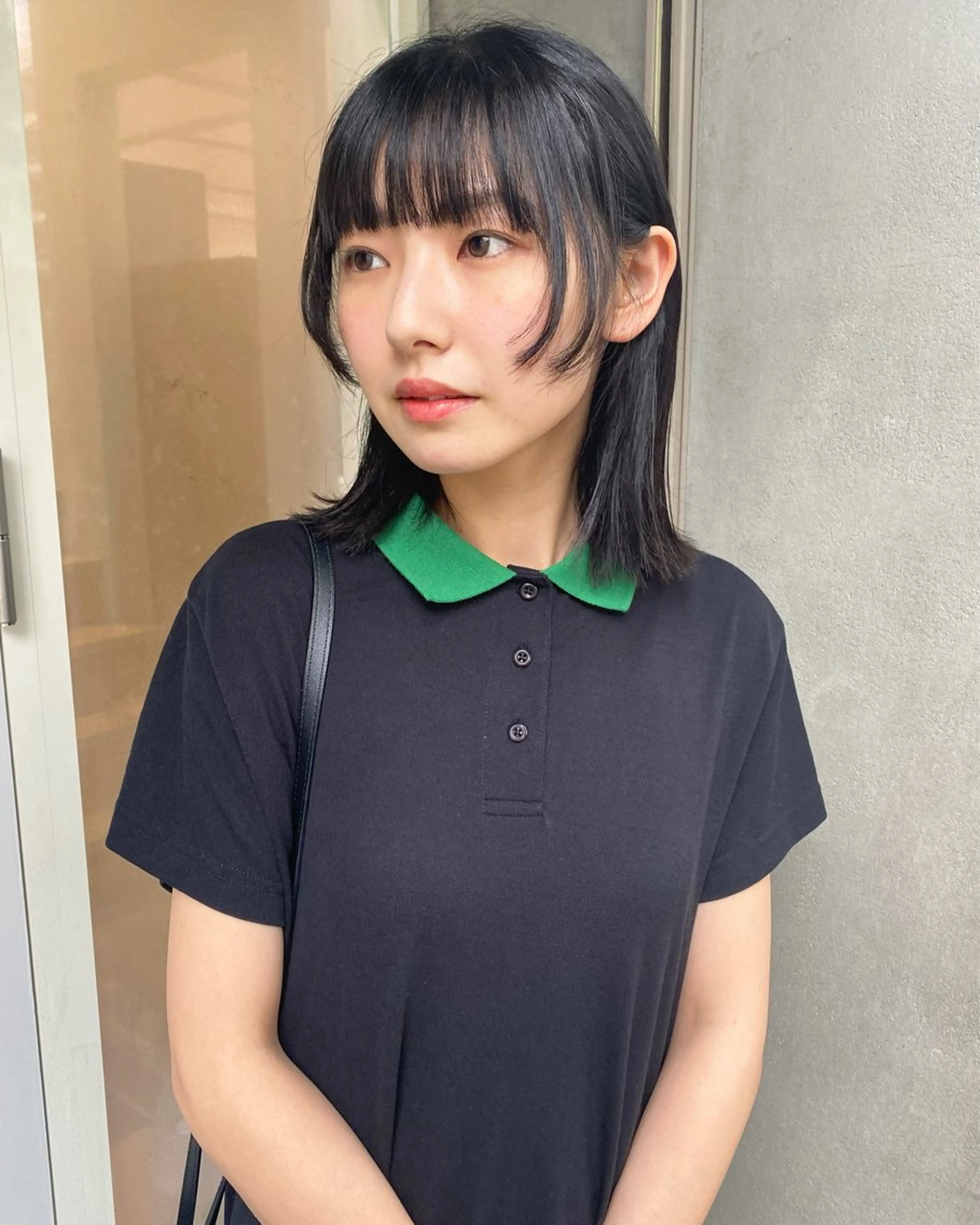 セミロング カラー 似合わせカット カット ヘアカラー トリートメント SHICENEケイ レイヤーカット🦋のヘアスタイル