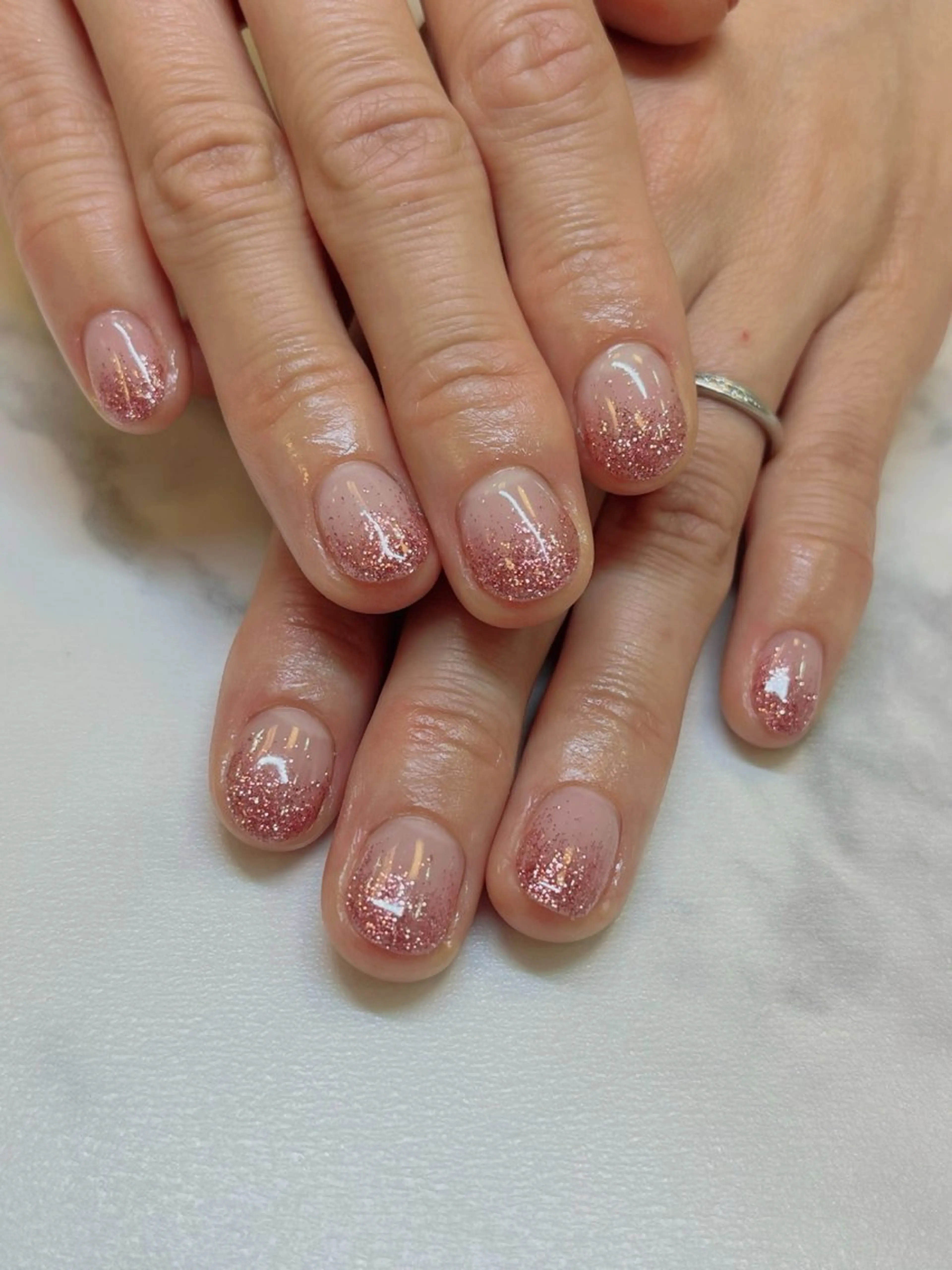 ネイル ラメ(グリッター) 渡邉 真衣のネイルデザイン