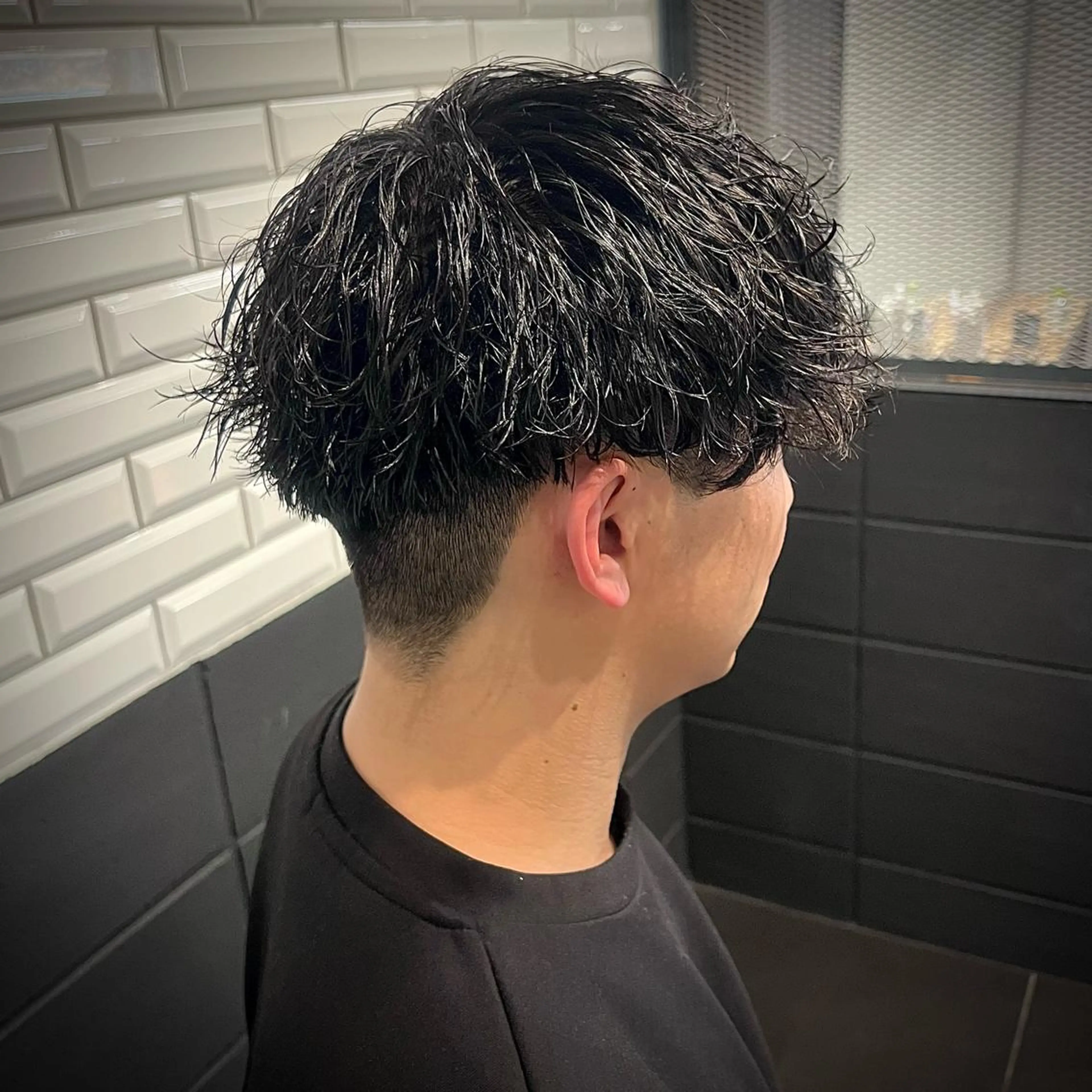 ショート カラー パーマ メンズ マッシュ メンズパーマ ツイストスパイラルパーマ スパイラルパーマ メンズ特化/パーマ/ メッシュ/竜成のヘアスタイル