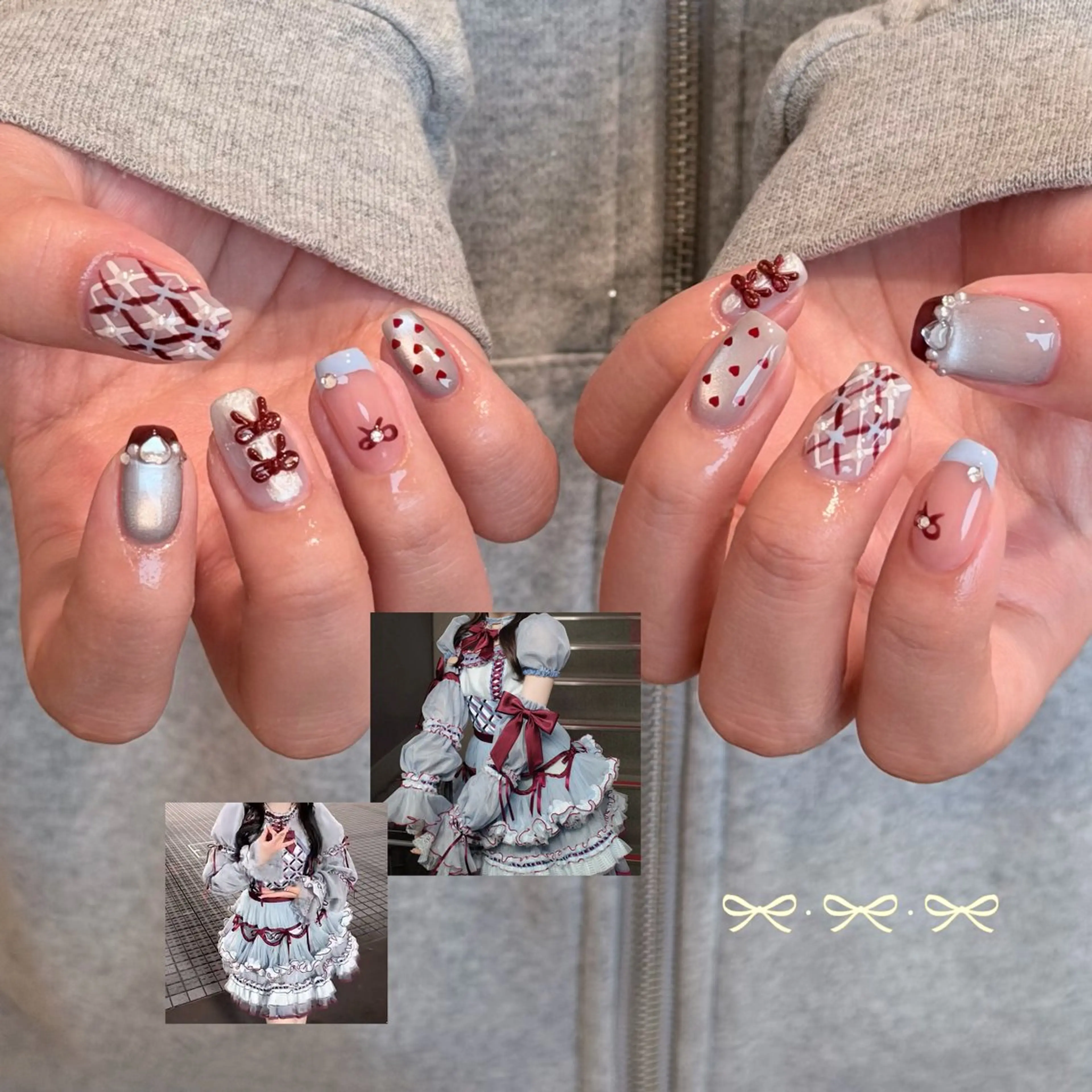 ネイル ハンドネイル 🎀 Hiyubi._.nail 🫧所属・🎀フェイ フェイ🫧💗のネイルデザイン