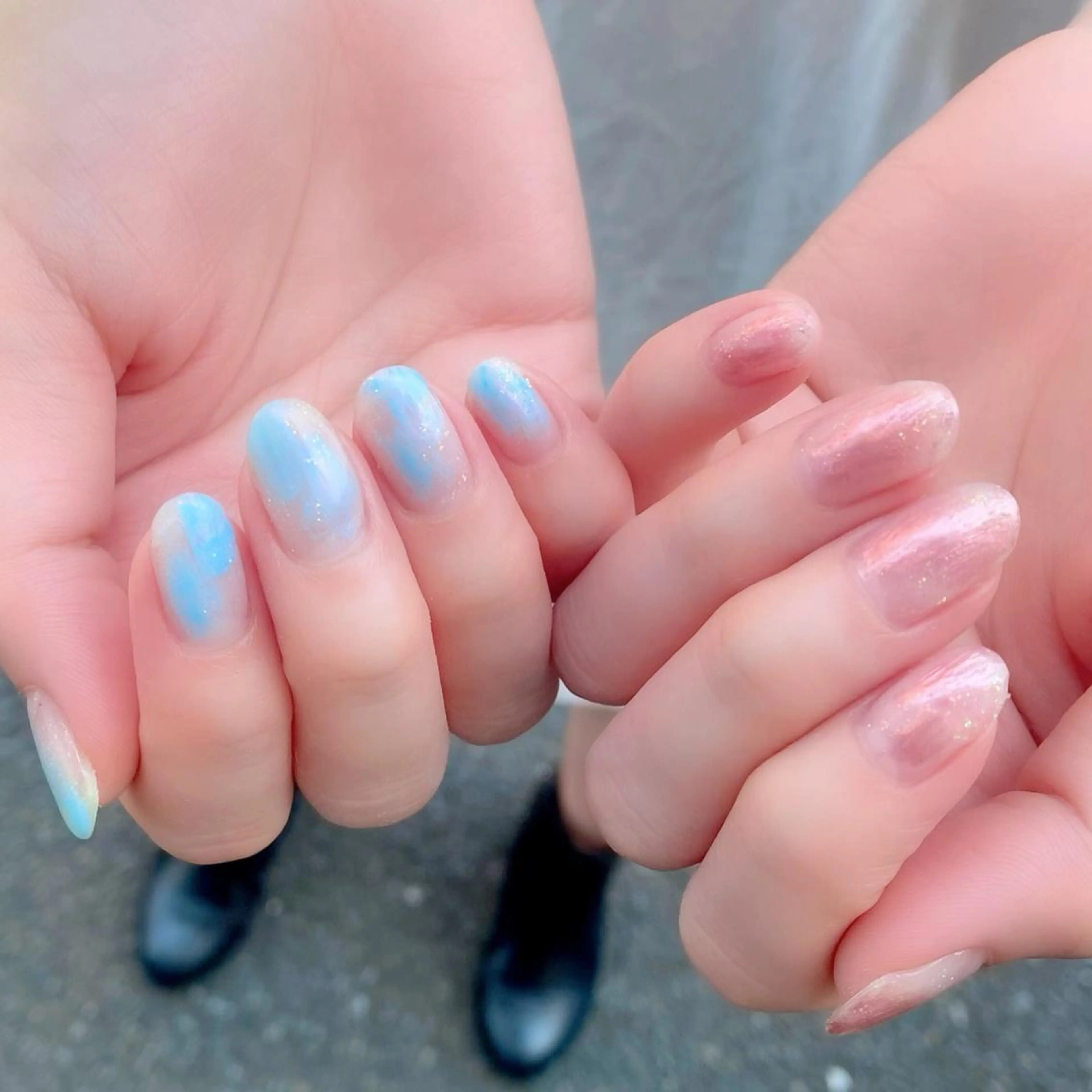 セミロング カラー パーマ ヘアアレンジ メンズ キッズ ネイル マツエク・マツパ アイブロウ メンズ韓国風 ブルーカラー ピンクカラー カラーマツエク 韓国風マツエク ハンドネイル Salon Ｋのネイルデザイン