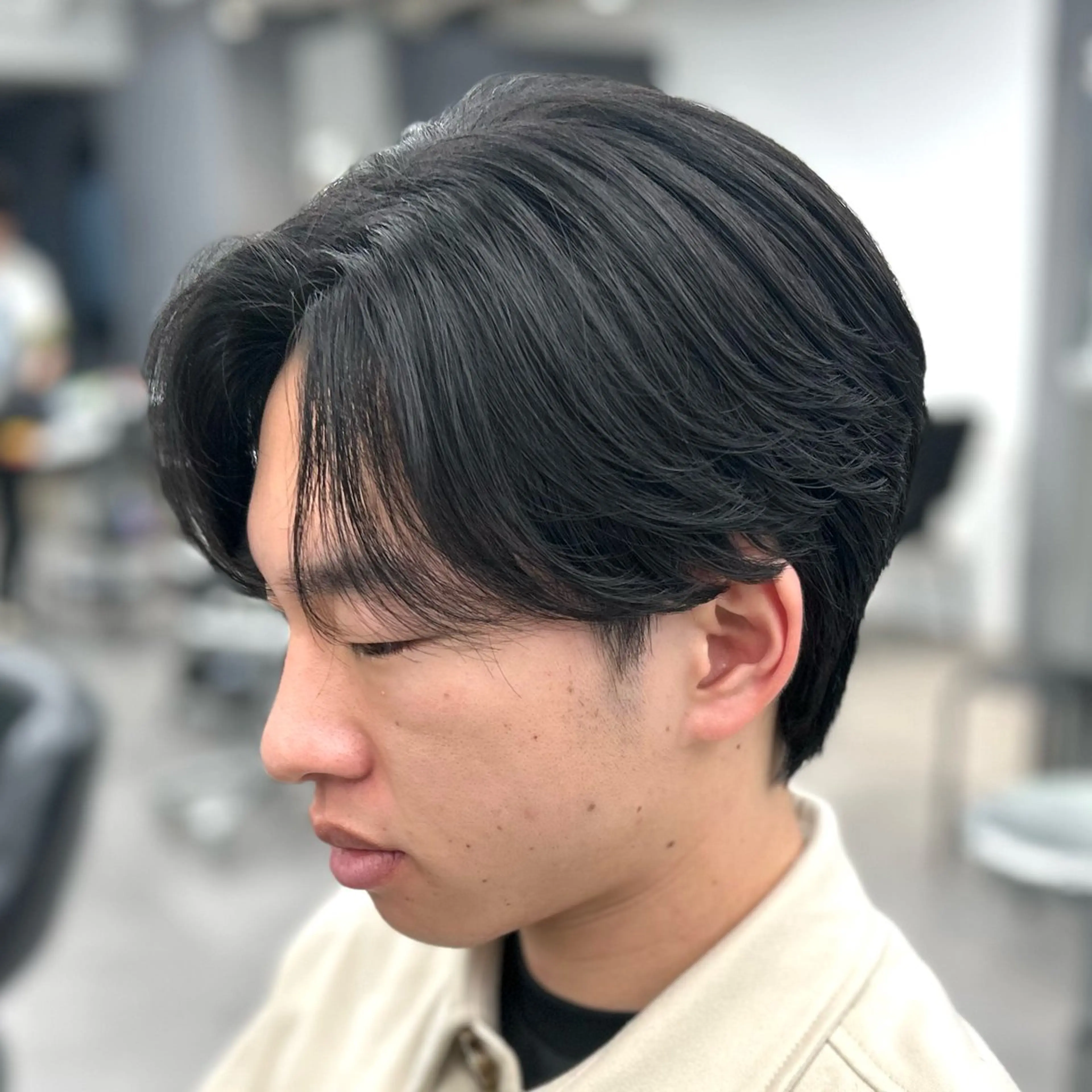 パーマ メンズ フェザーパーマ メンズパーマ カット パーマ トリートメント 韓国ヘア🇰🇷 メンズパーマ/つかさのヘアスタイル