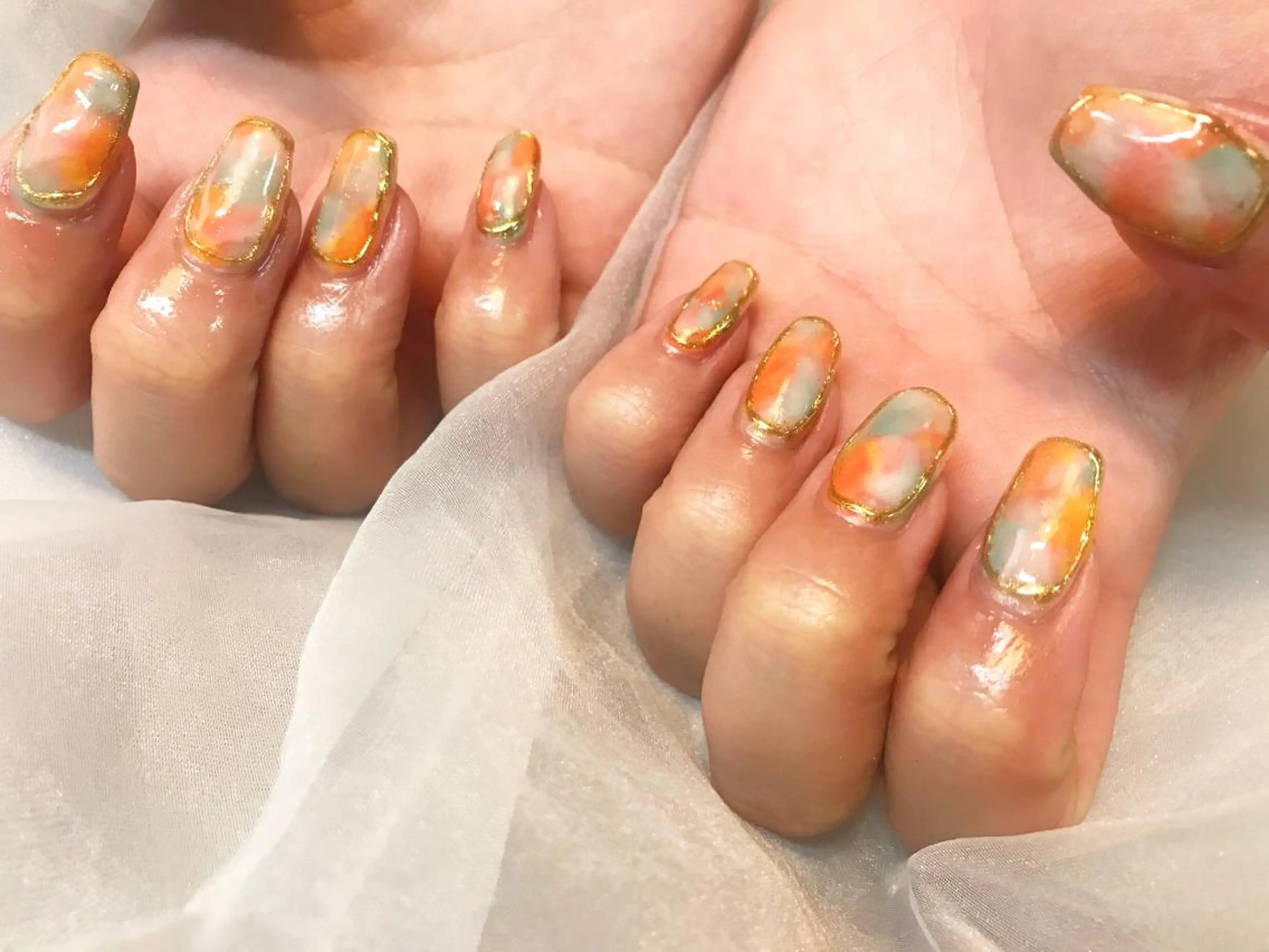 ネイル ハンドネイル フットネイル GéRanium Harukaのネイルデザイン