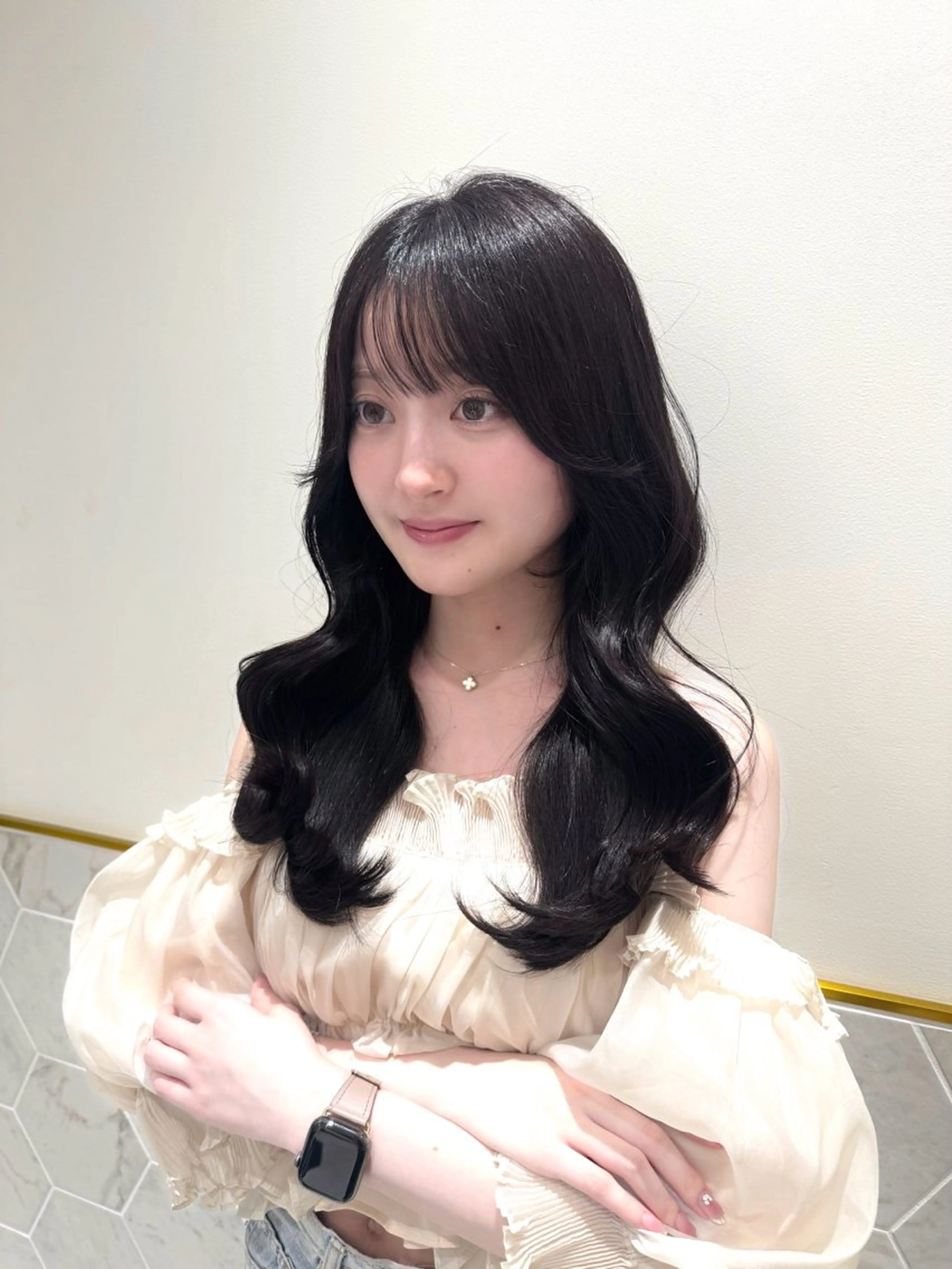 ロング カラー ヘアカラー costes 今井芽依のヘアスタイル