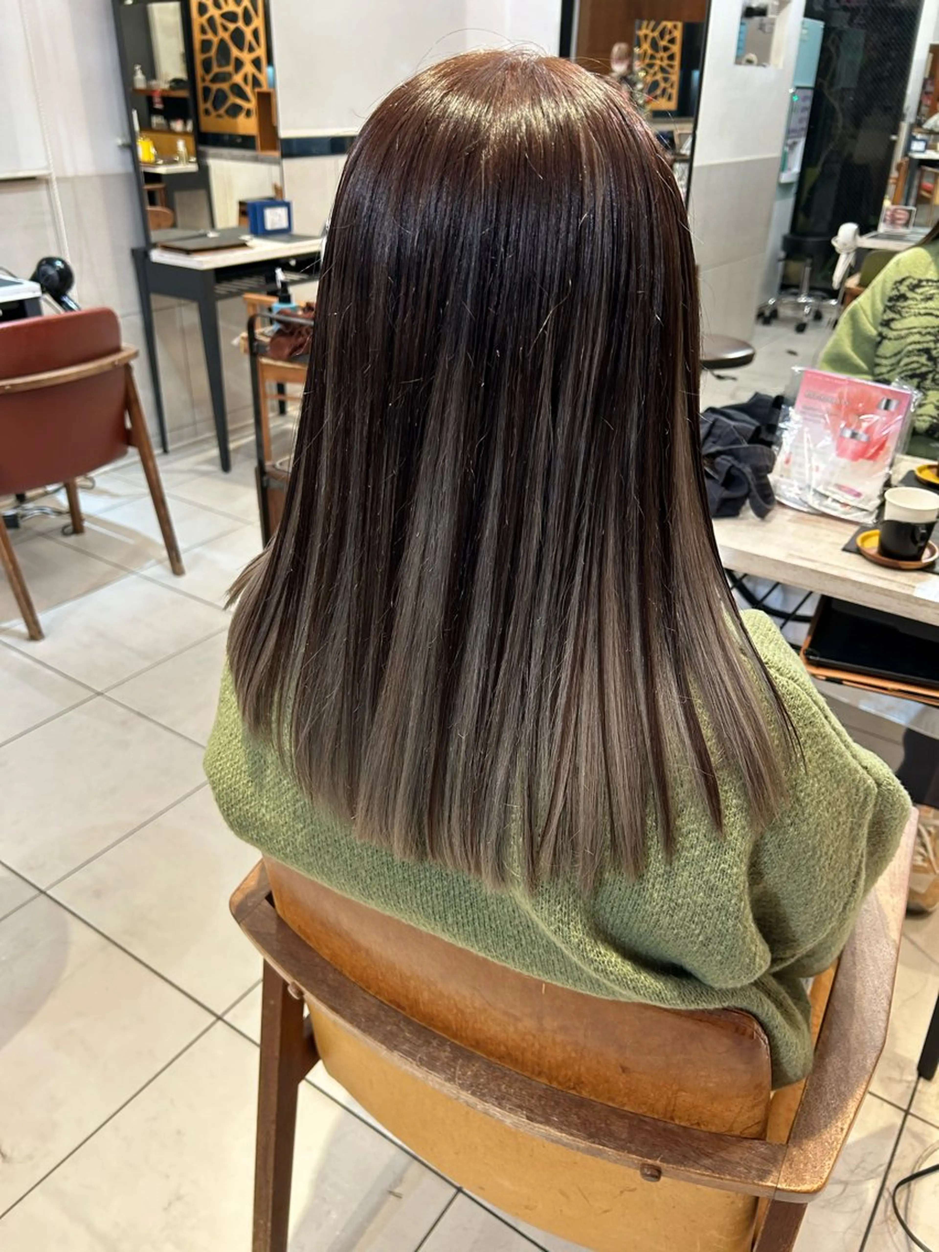 ロング カラー ヘアカラー 艶カラー/耳つぼ/ 渡辺奈緒のその他イメージ