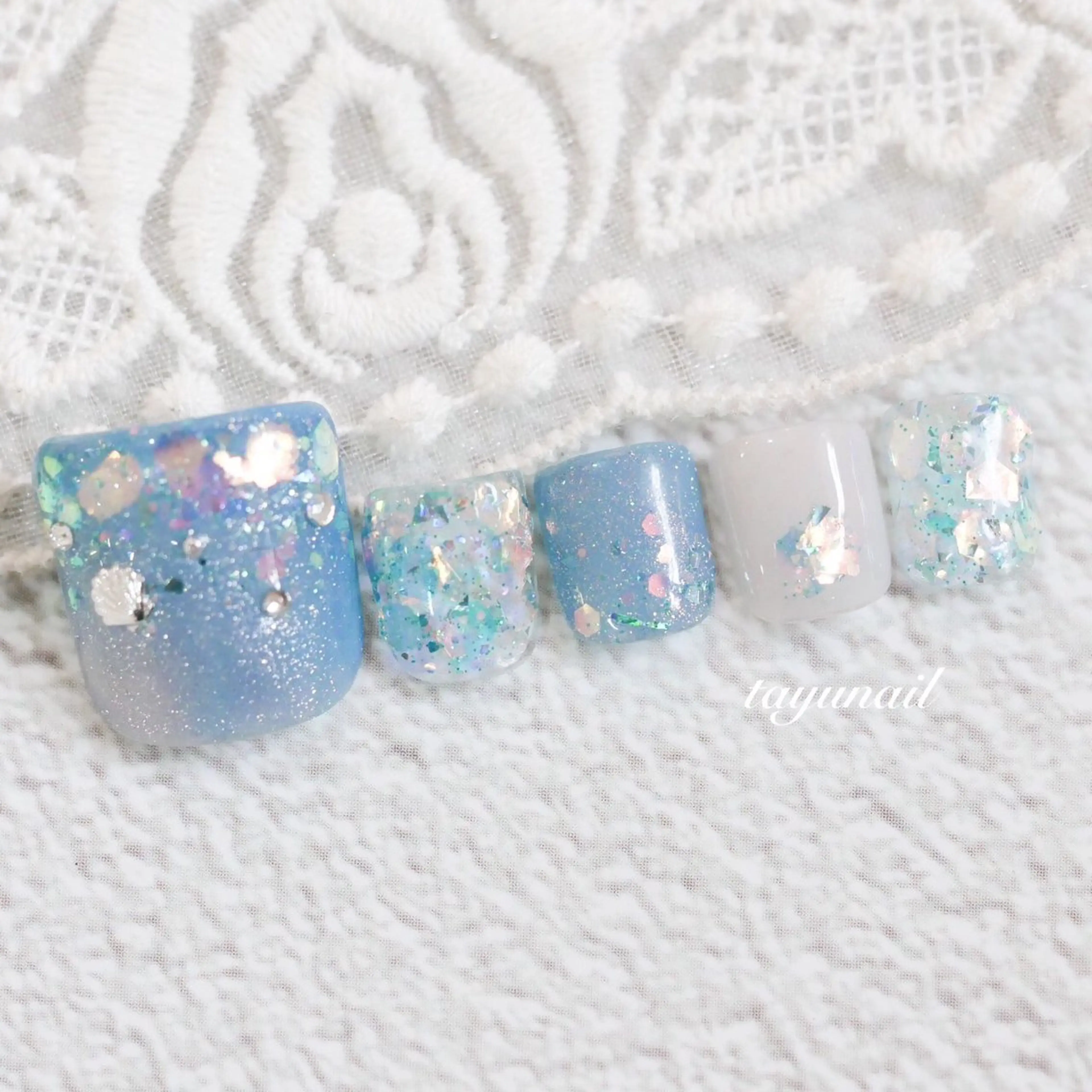 ネイル アートネイル ジェルネイル パラジェル 夏ネイル ネイルサロン・ネイルスクール　たゆnail所属・ネイルサロン 【たゆnail】のネイルデザイン