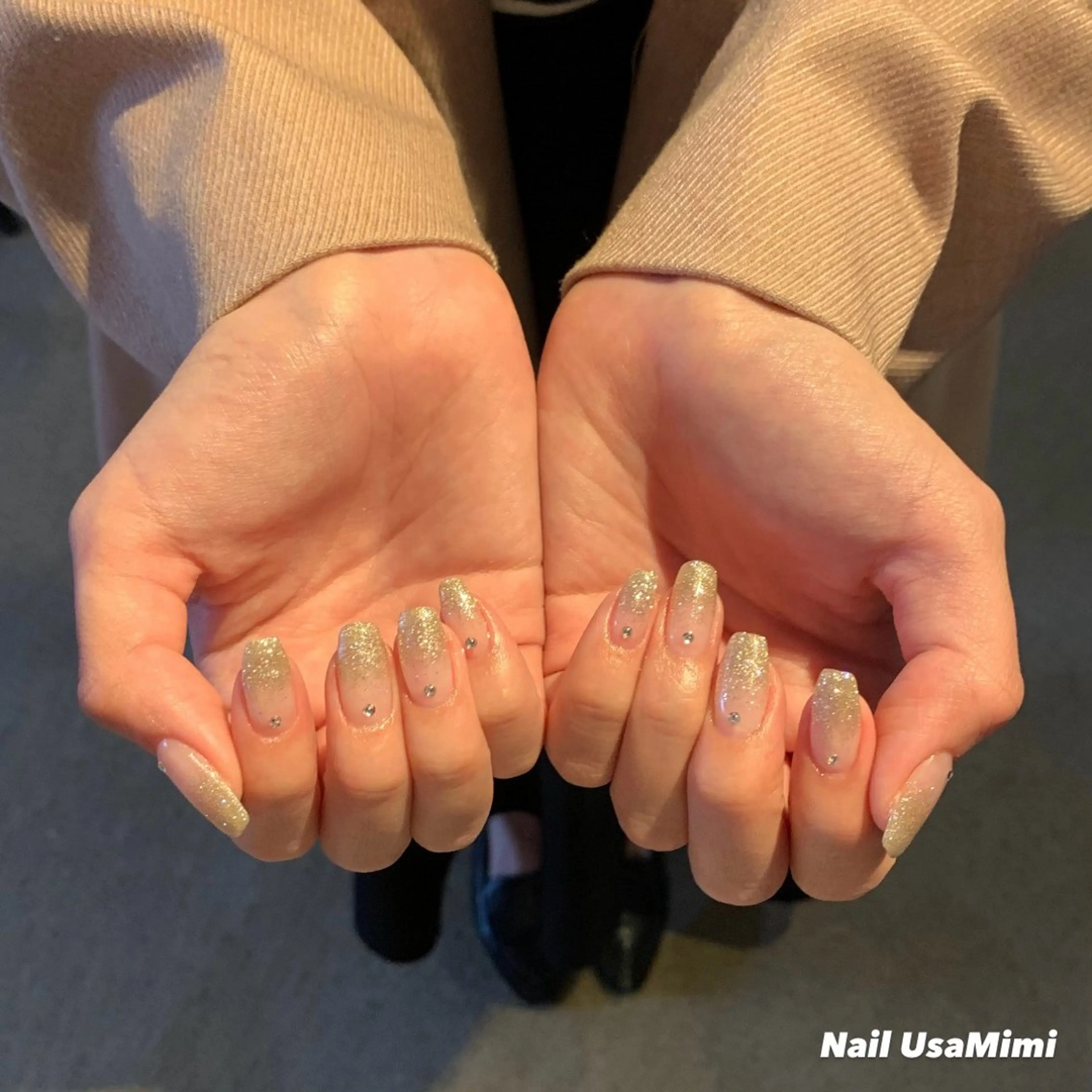 ネイル ジェルネイル キラキラネイル ワンカラーネイル パラジェル シンプルネイル ハンドネイル NAIL DOT STUDIO堺筋本町のネイルデザイン