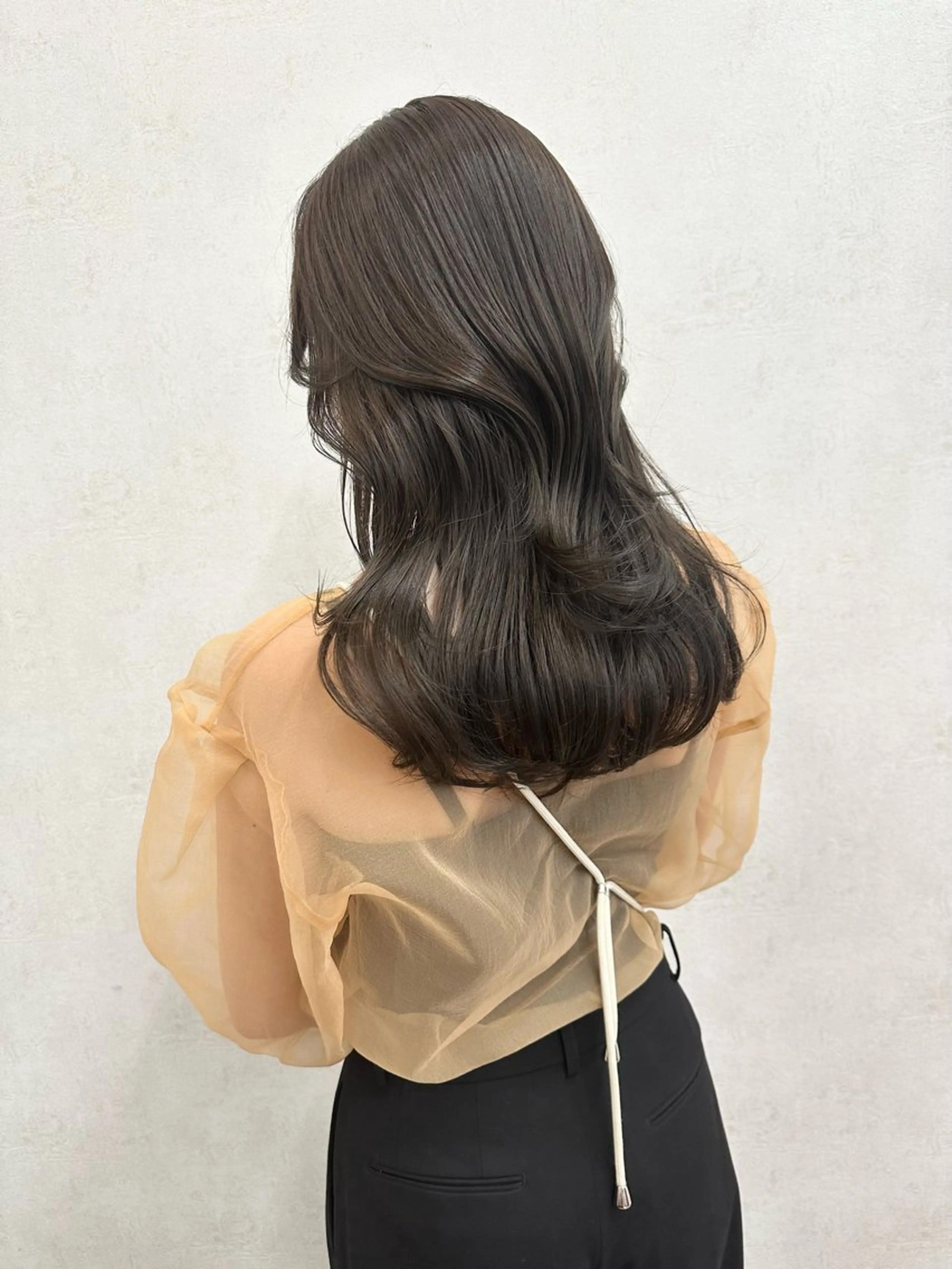 ロング rio￤ブラウン￤暗 髪￤縮毛矯正🌙のヘアスタイル