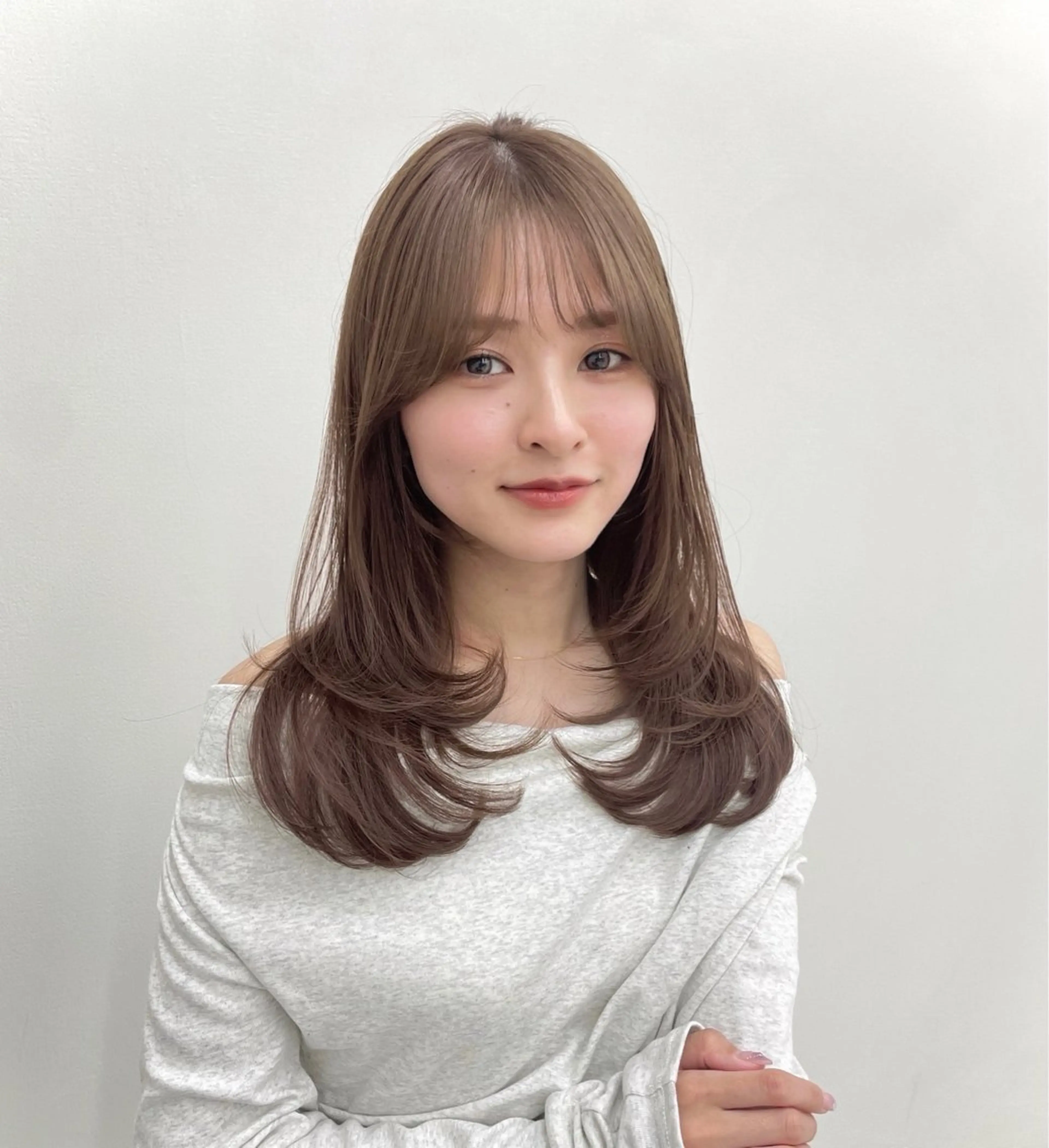 セミロング レイヤーカット ボブ/レイヤー /sora🌙✨️のヘアスタイル