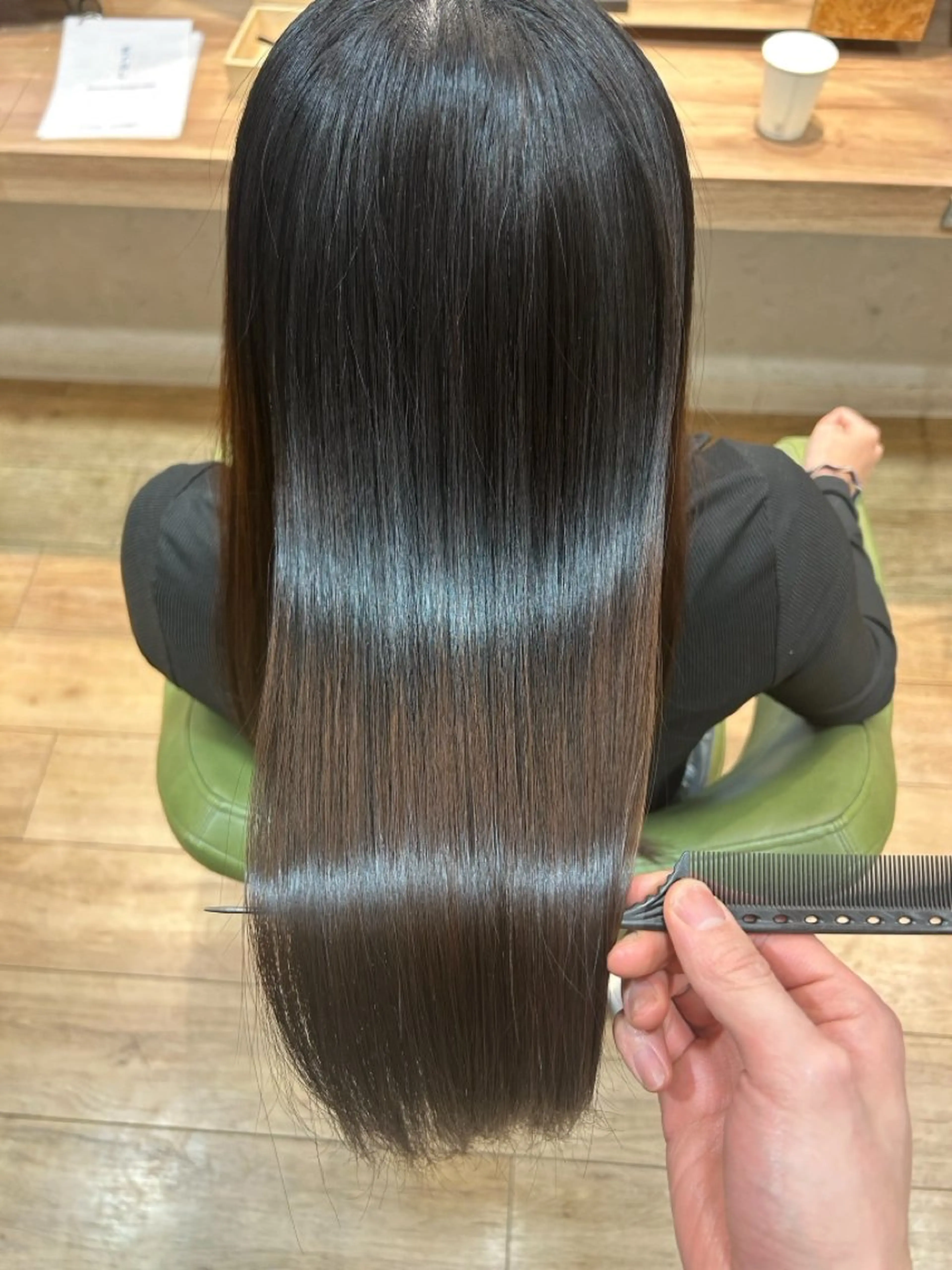 セミロング カット 縮毛矯正 トリートメント 👾徐 涛👾のヘアスタイル