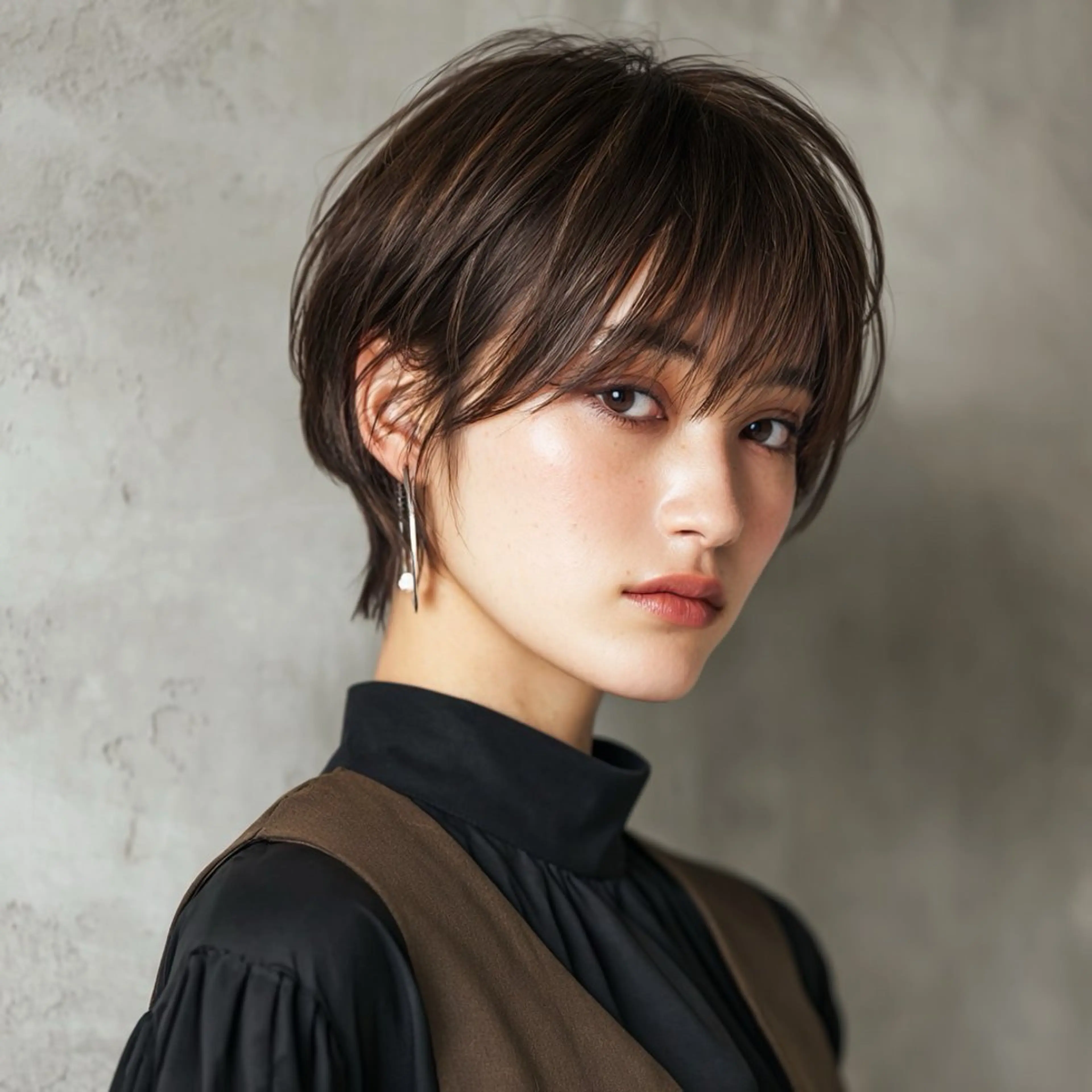 ショート くびれヘア ショートヘア 小顔カット 小顔ショート🦋 八巻ちさとのヘアスタイル