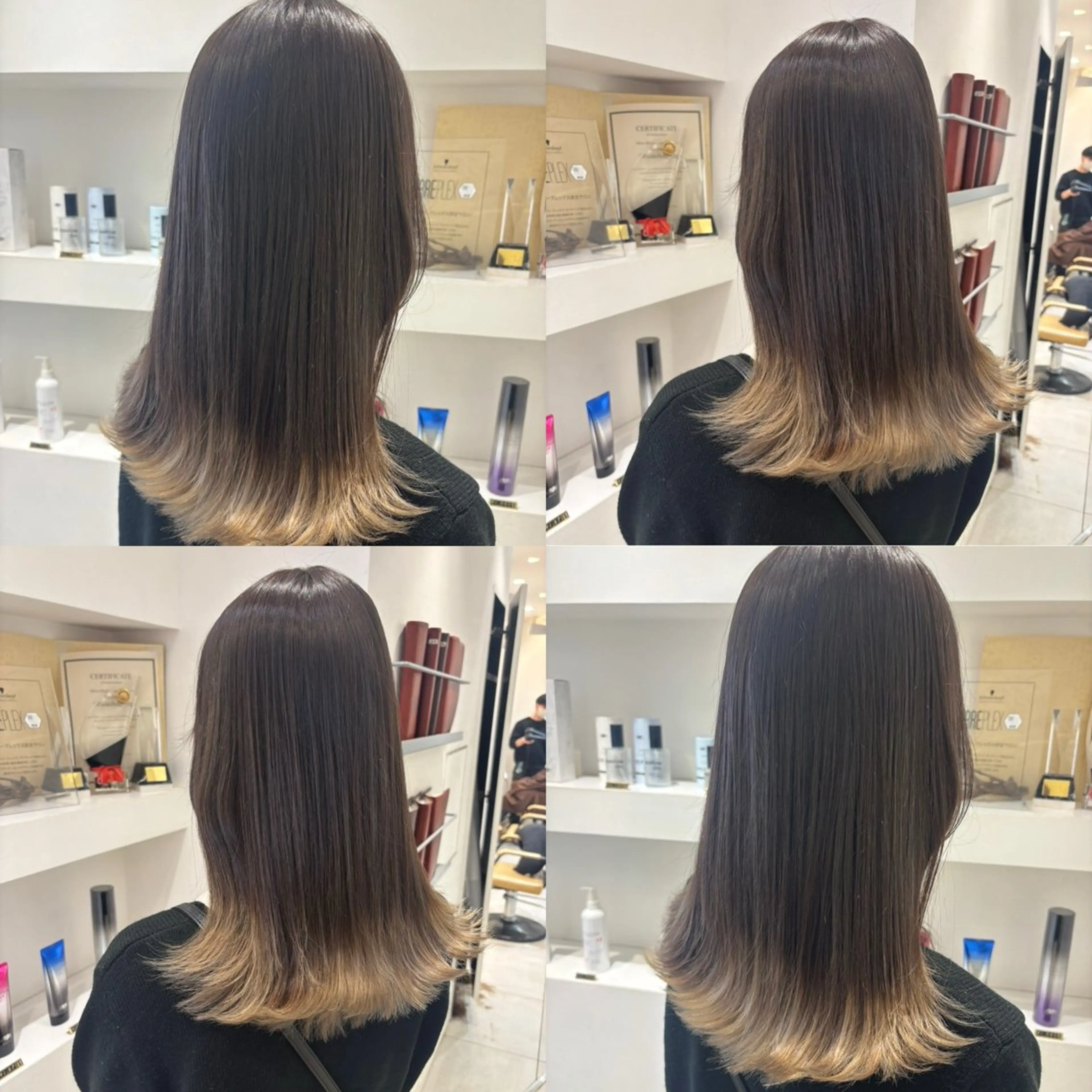 セミロング カラー ベージュカラー お客様満足度No.1 🐶柴田みどりのヘアスタイル