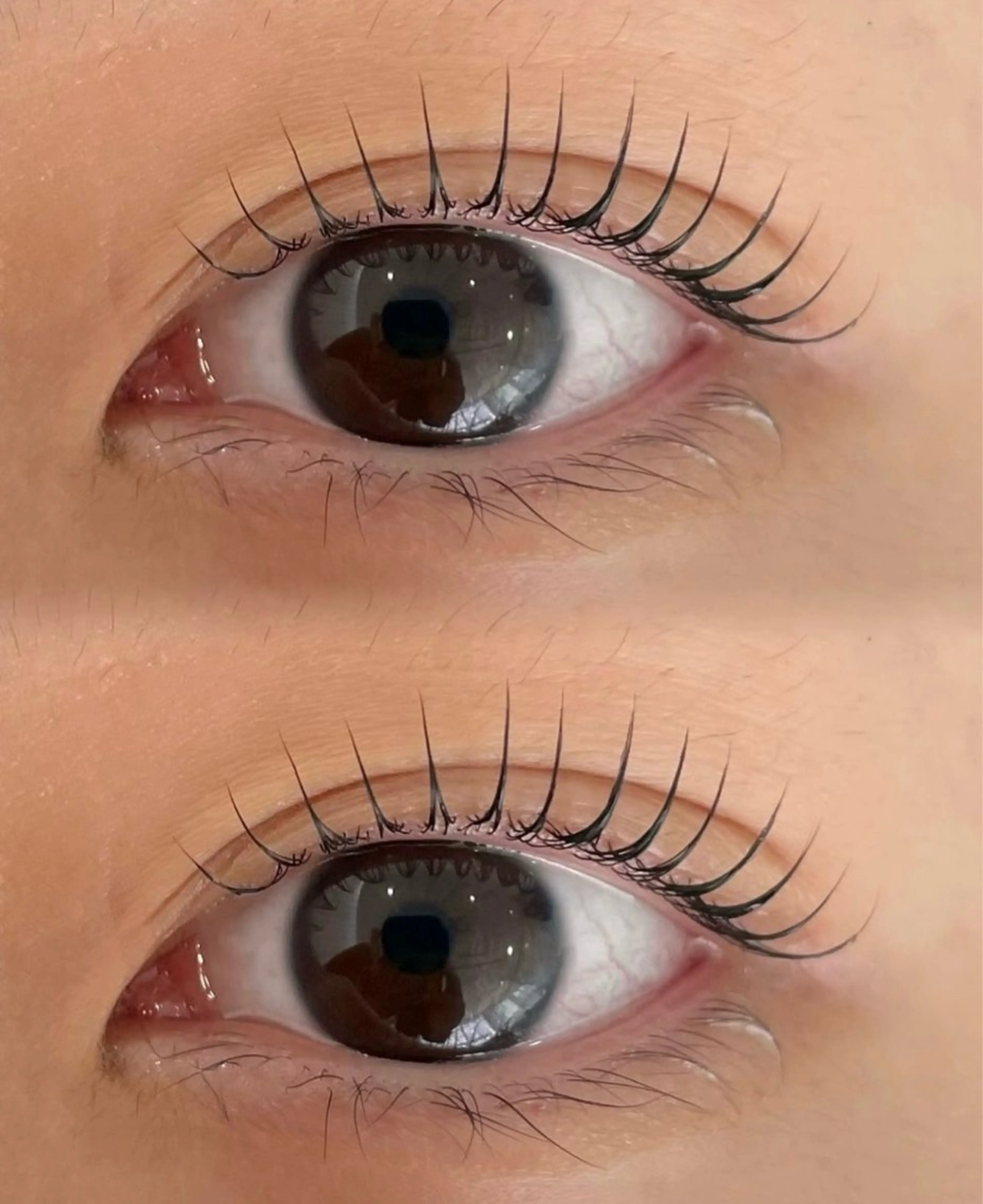 🉐⭐️韓国風ワンホン束感まつげパーマ上⭐️コラーゲンアイパック付　　コーティング美容液一本付❤️‍🔥の写真