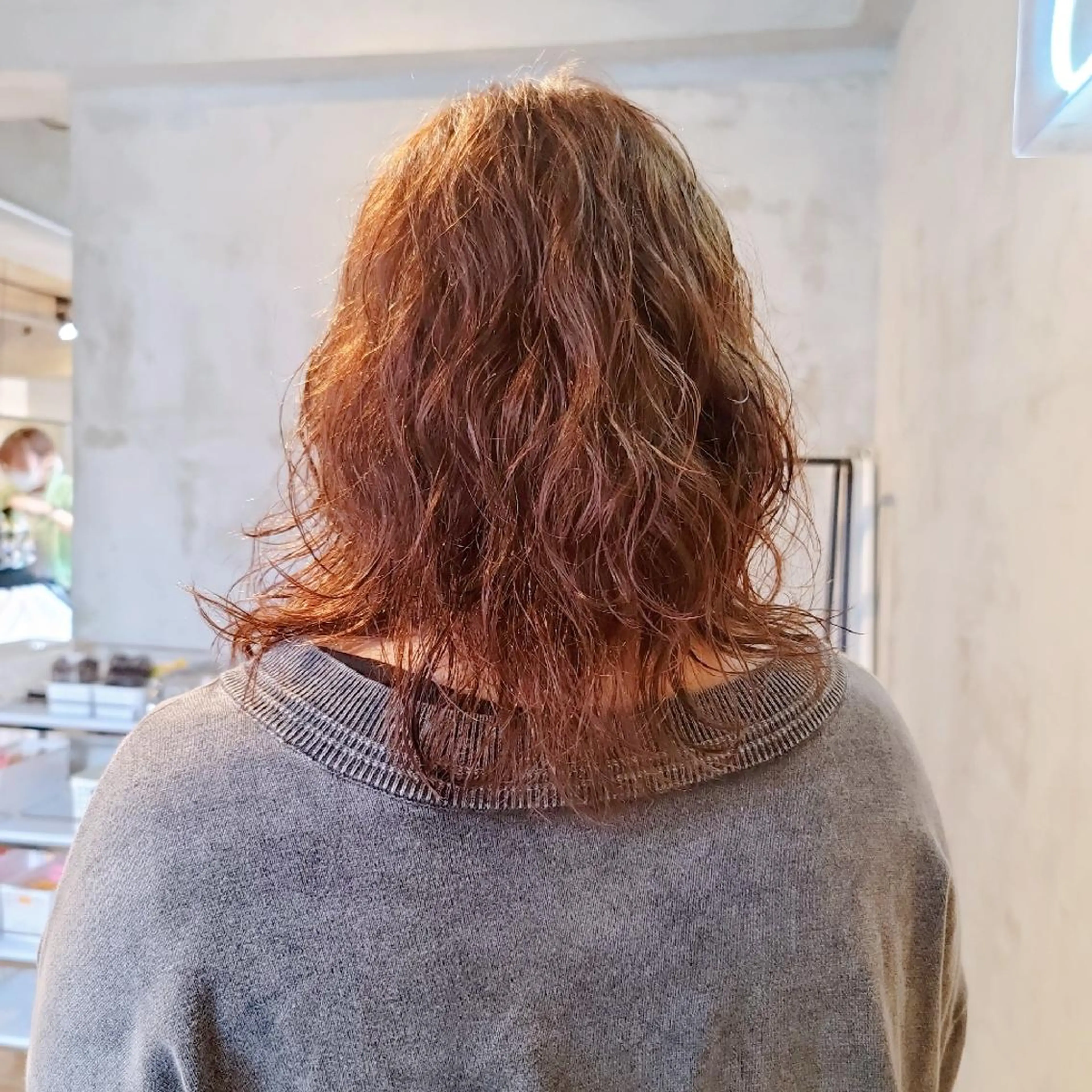 ミディアム パーマ パーマ 🐬似合わせ🦈 佐々田 桜江のヘアスタイル