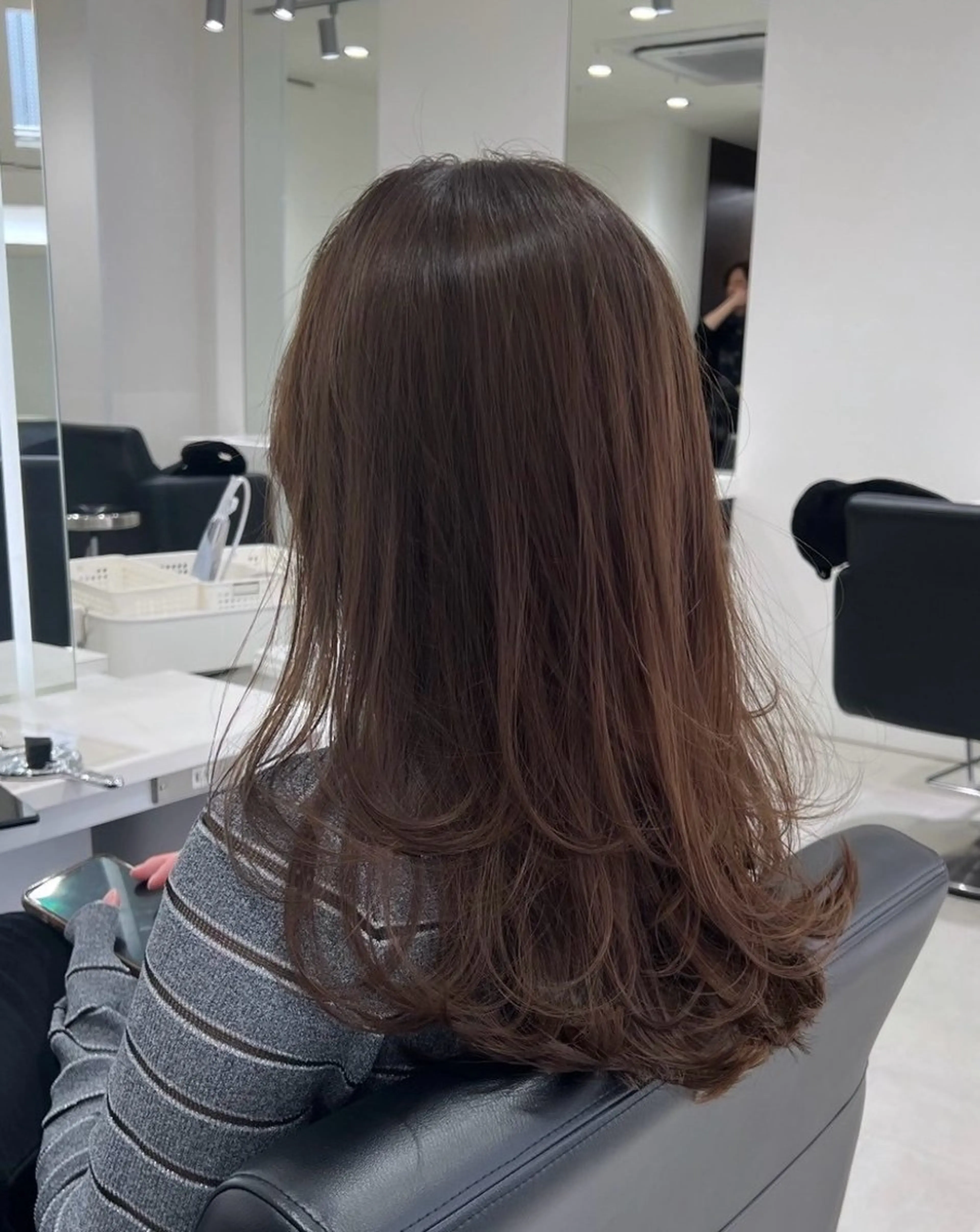 セミロング カラー カット ヘアカラー ヘアセット グレージュ/ベージュ /経堂/sana🌱のヘアスタイル