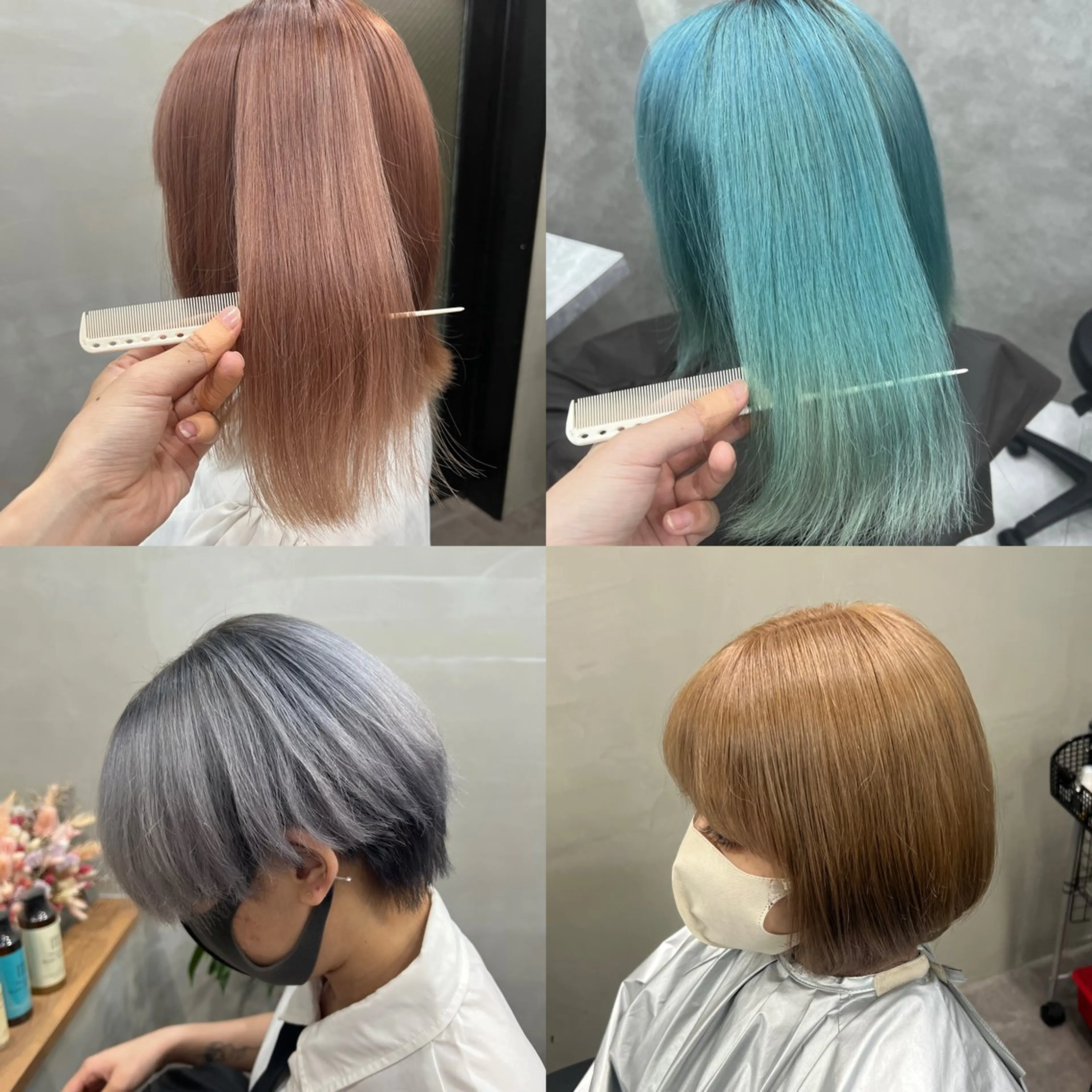 カラー ハイトーンカラー 小顔カット/髪質改善 /  店長 河井雄貴のヘアスタイル