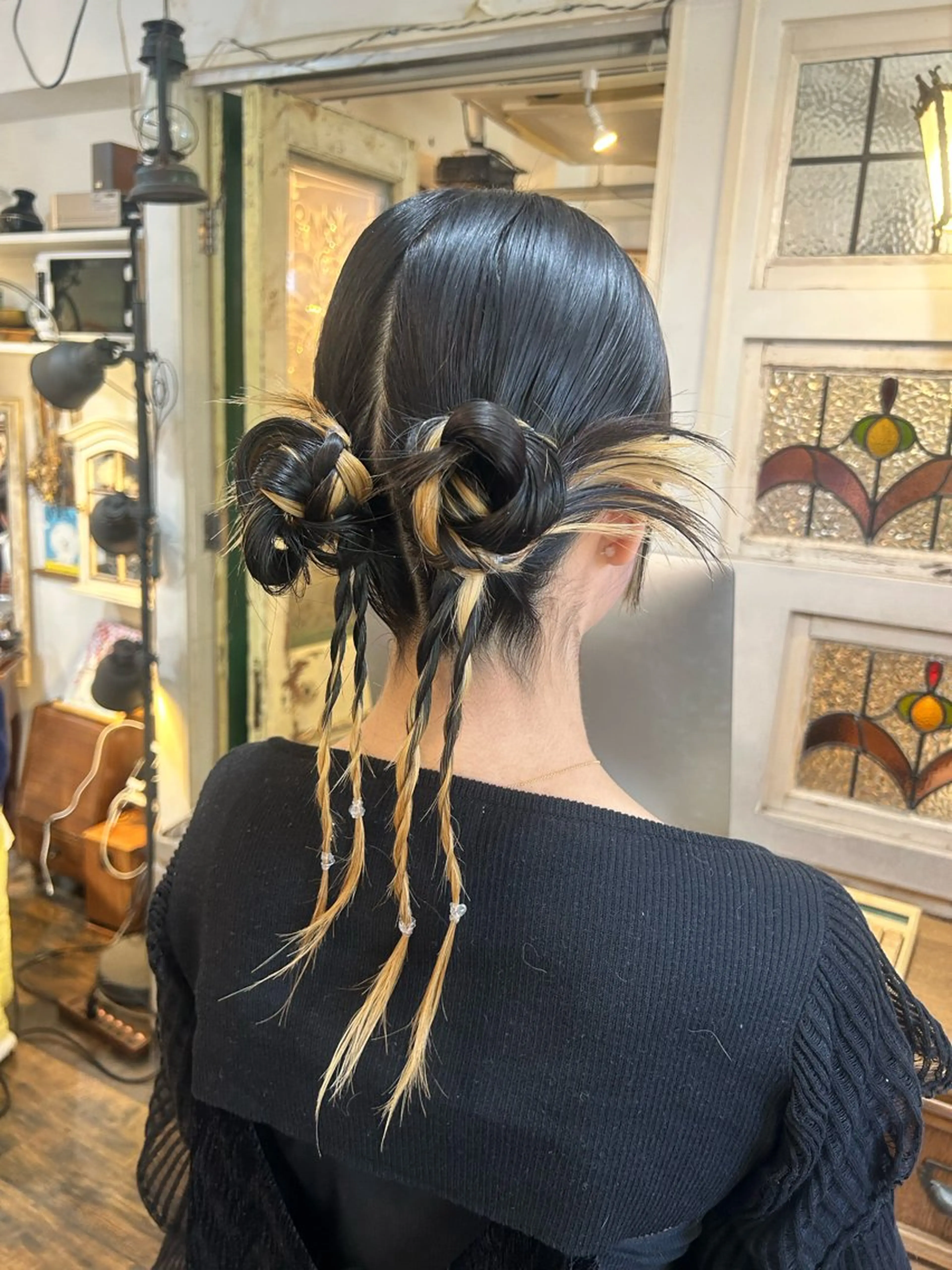 セミロング ヘアアレンジ ヘアセット 清水千優/パーマ/透 明感カラー/メンズのヘアスタイル