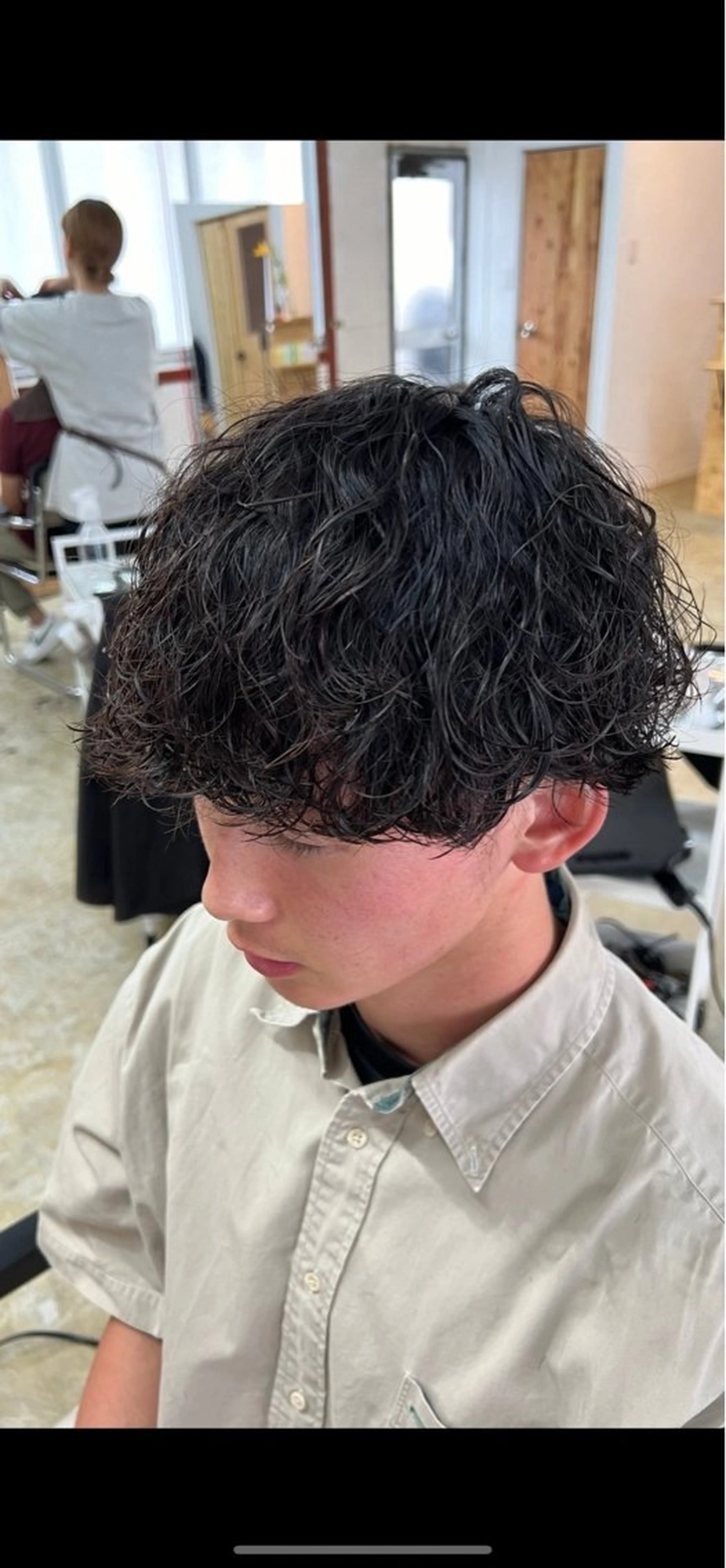 メンズカット+プードルパーマ+トリートメントの写真