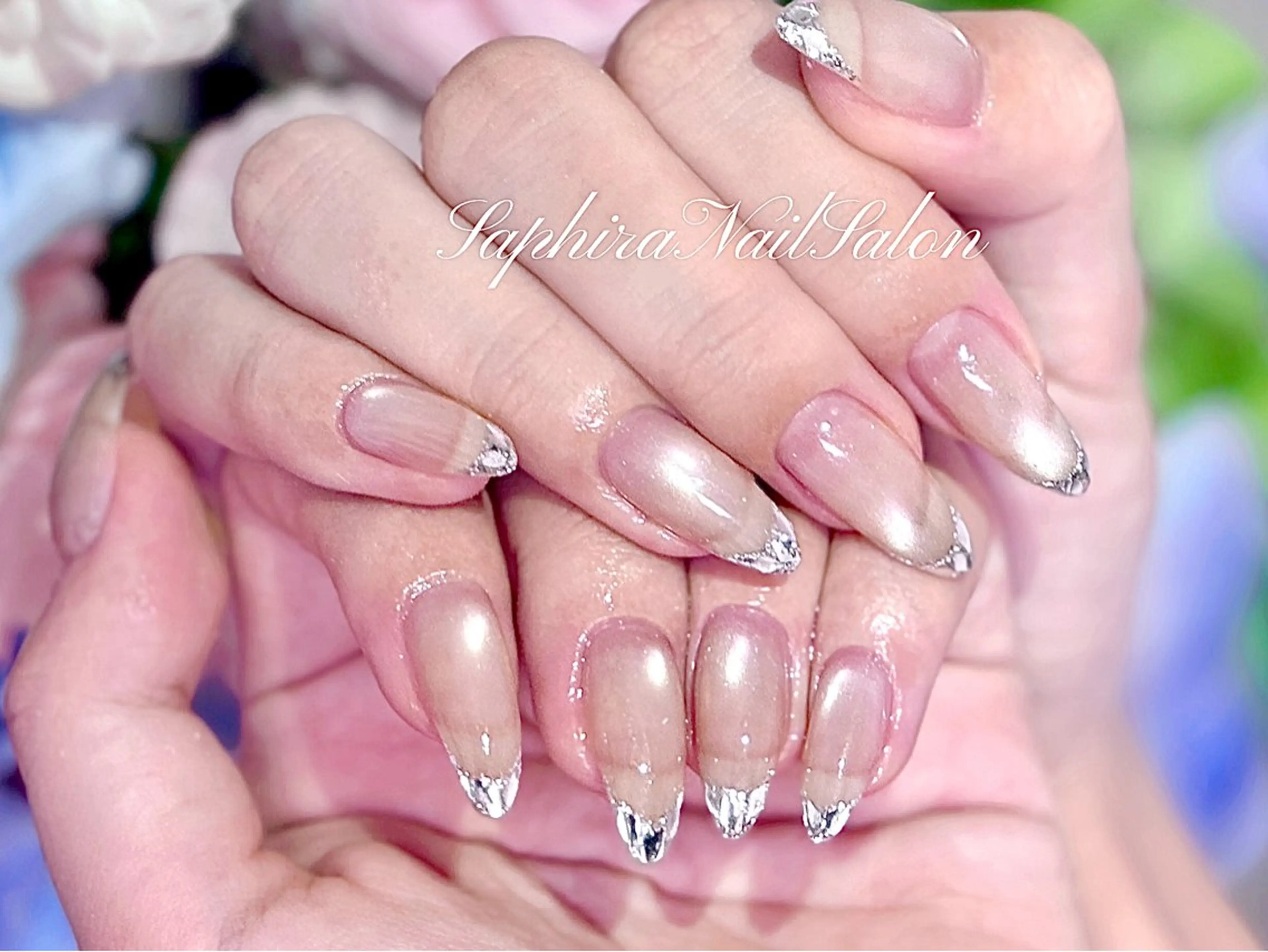 カラー ハンドネイル Saphiraネイル サロン錦糸町のネイルデザイン